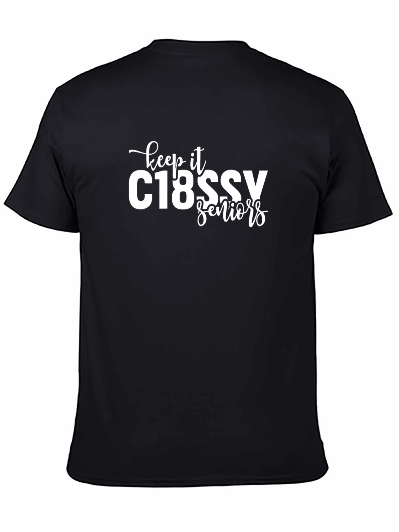 C18SSV Seniors T-Shirt - Black Crew Neck