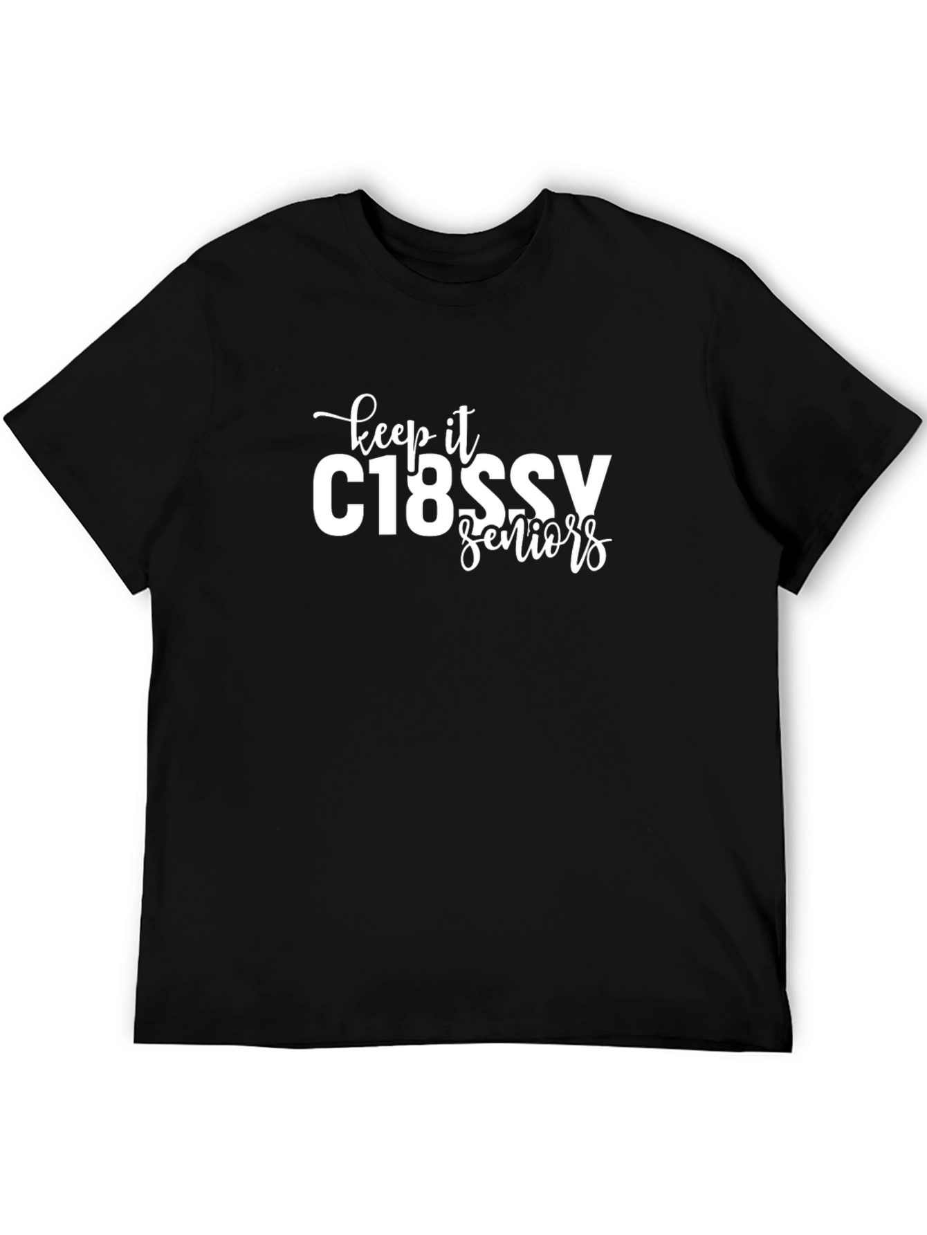 C18SSV Seniors T-Shirt - Black Crew Neck