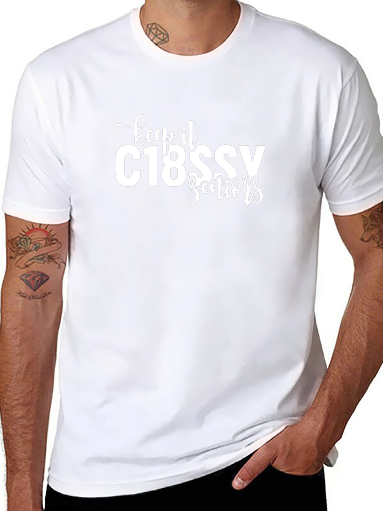 C18SSV Seniors T-Shirt - Black Crew Neck