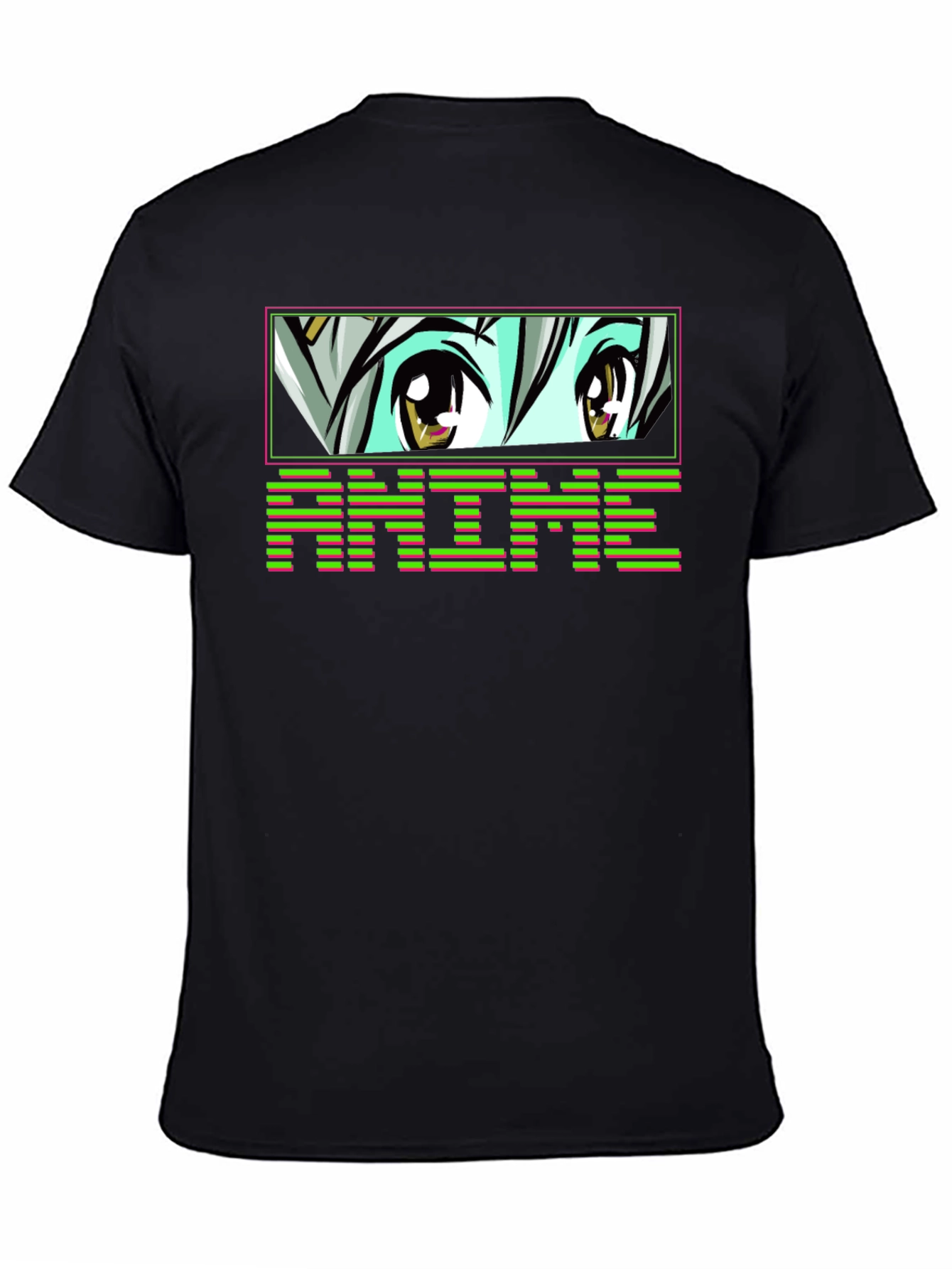Anime Eyes Black T-Shirt