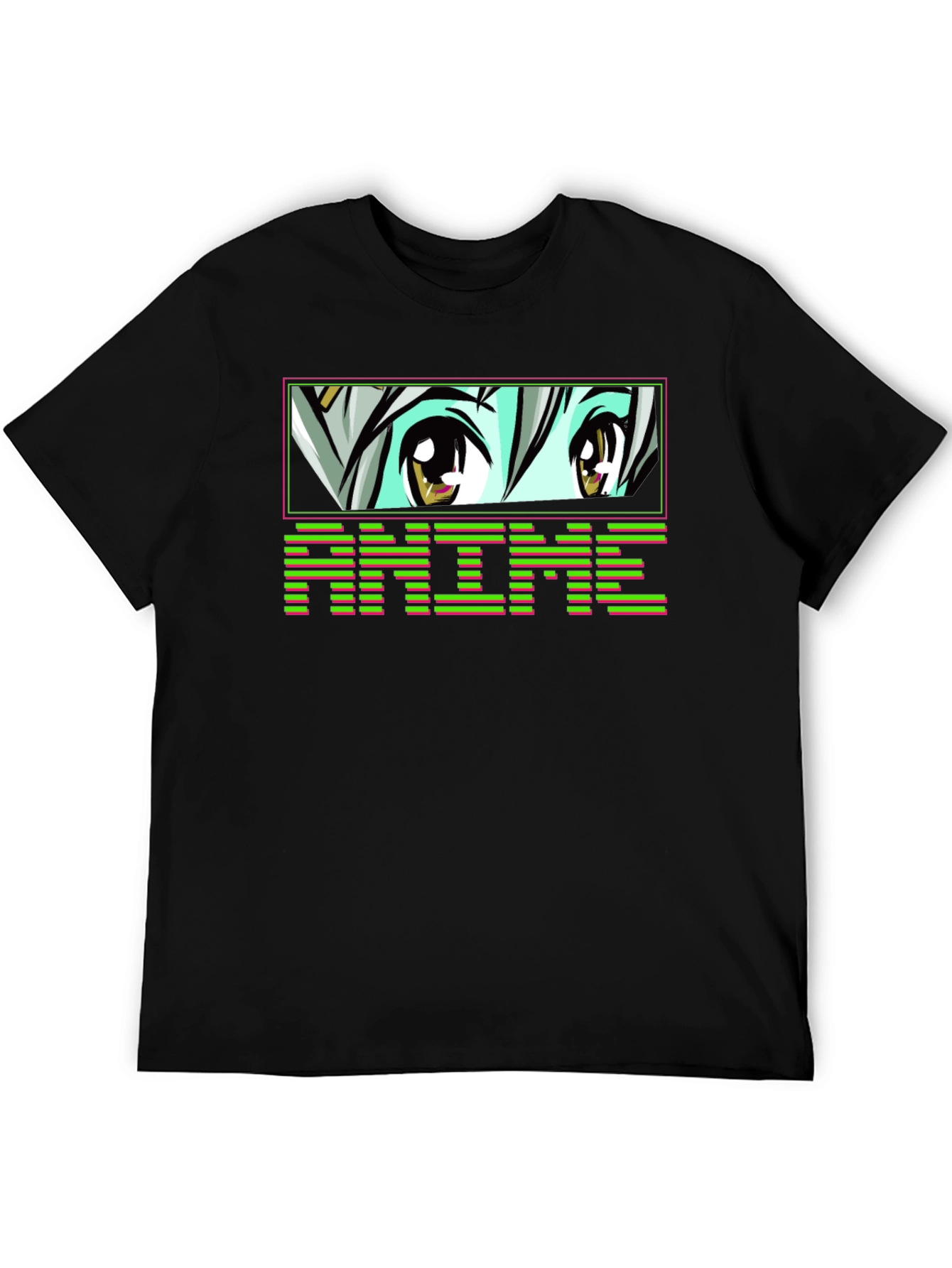 Anime Eyes Black T-Shirt