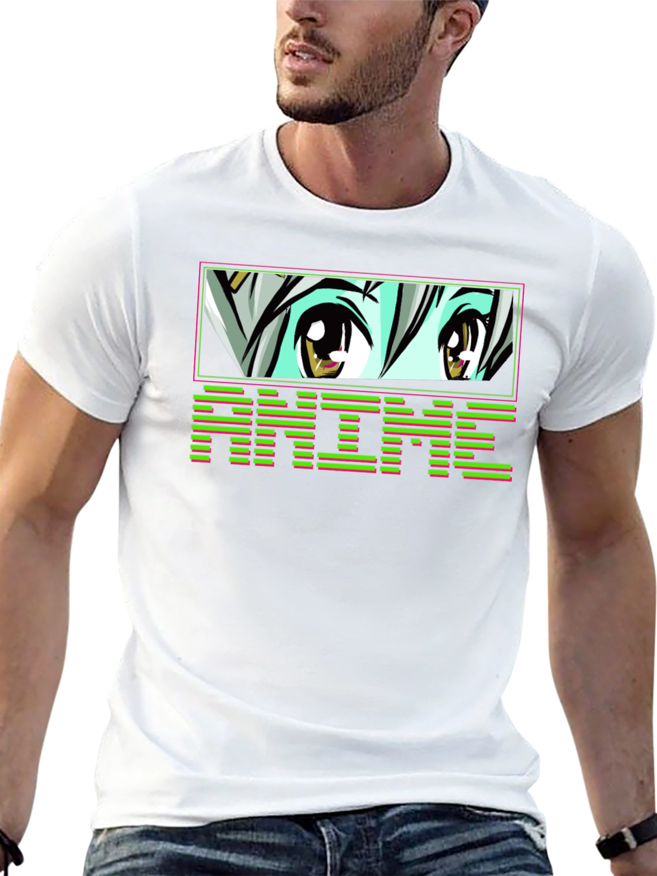 Anime Eyes Black T-Shirt