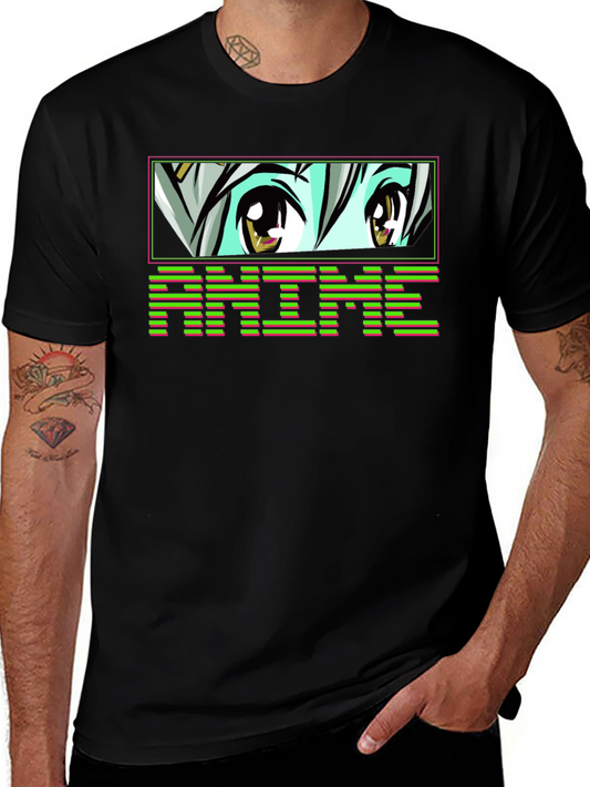 Anime Eyes Black T-Shirt
