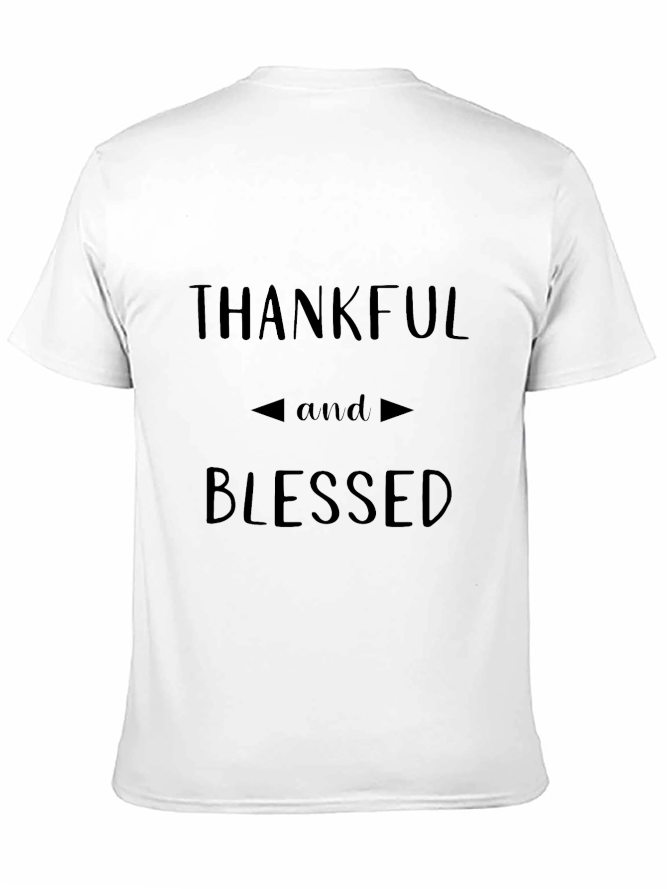 Thankful & Blessed Black T-Shirt