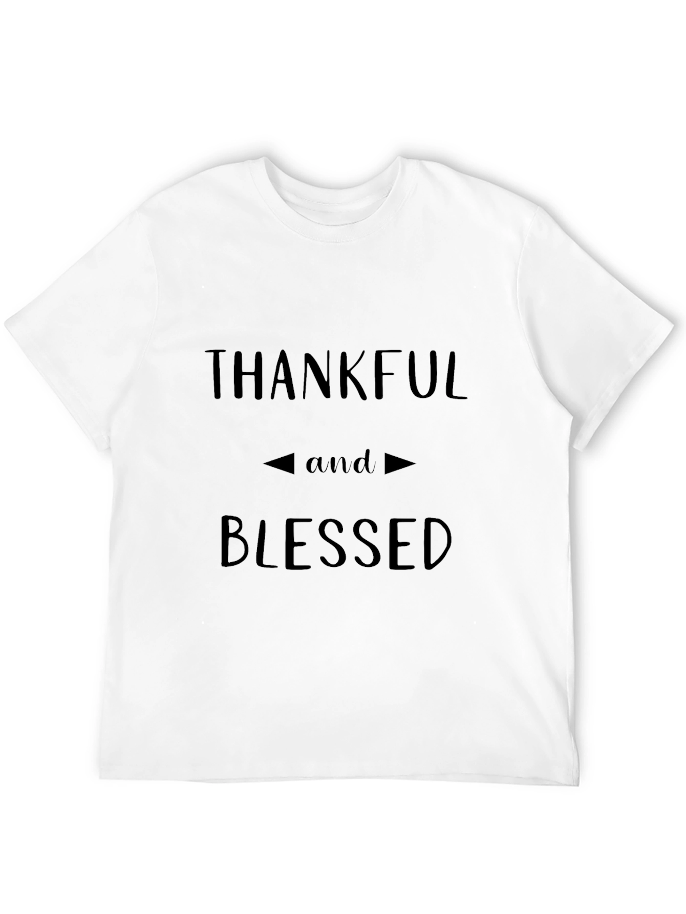 Thankful & Blessed Black T-Shirt