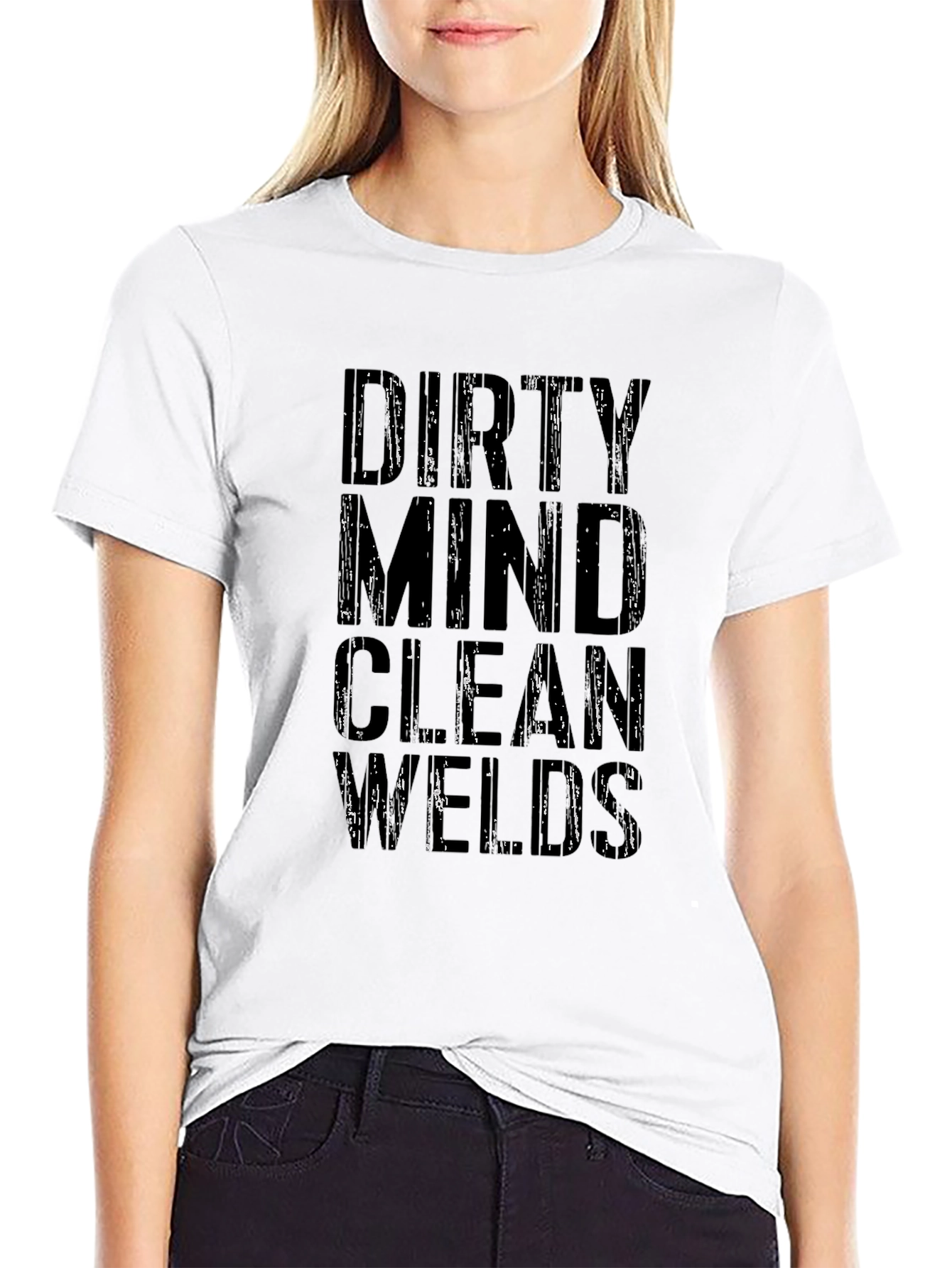 Dirty Mind Clean Welds Graphic T-Shirt - Black