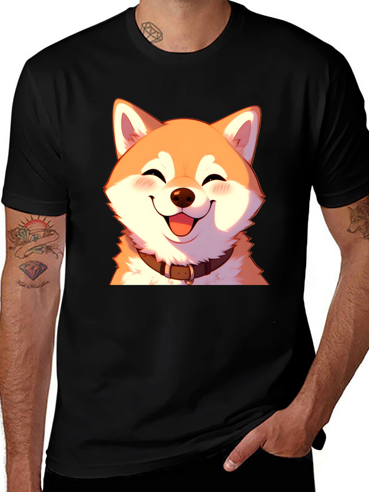 Shiba Inu T-Shirt - Dog Cartoon Graphic Tee