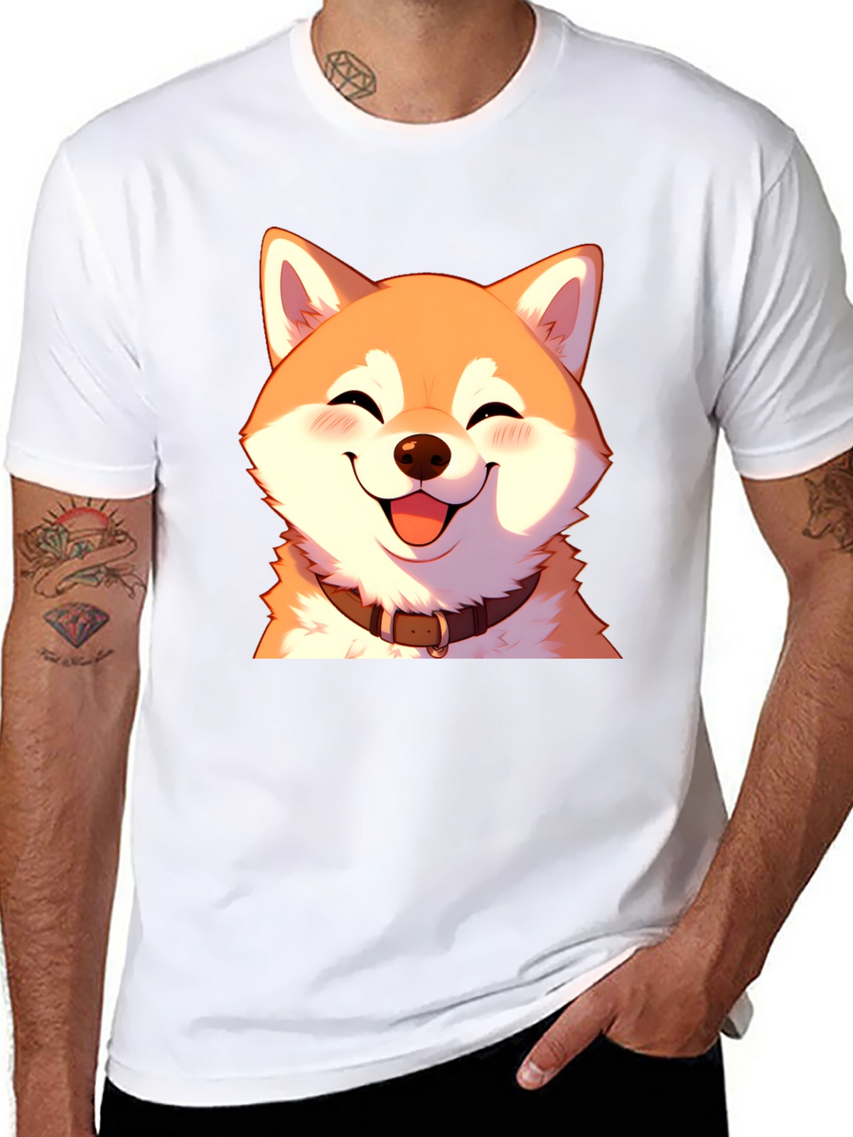 Shiba Inu T-Shirt - Dog Cartoon Graphic Tee