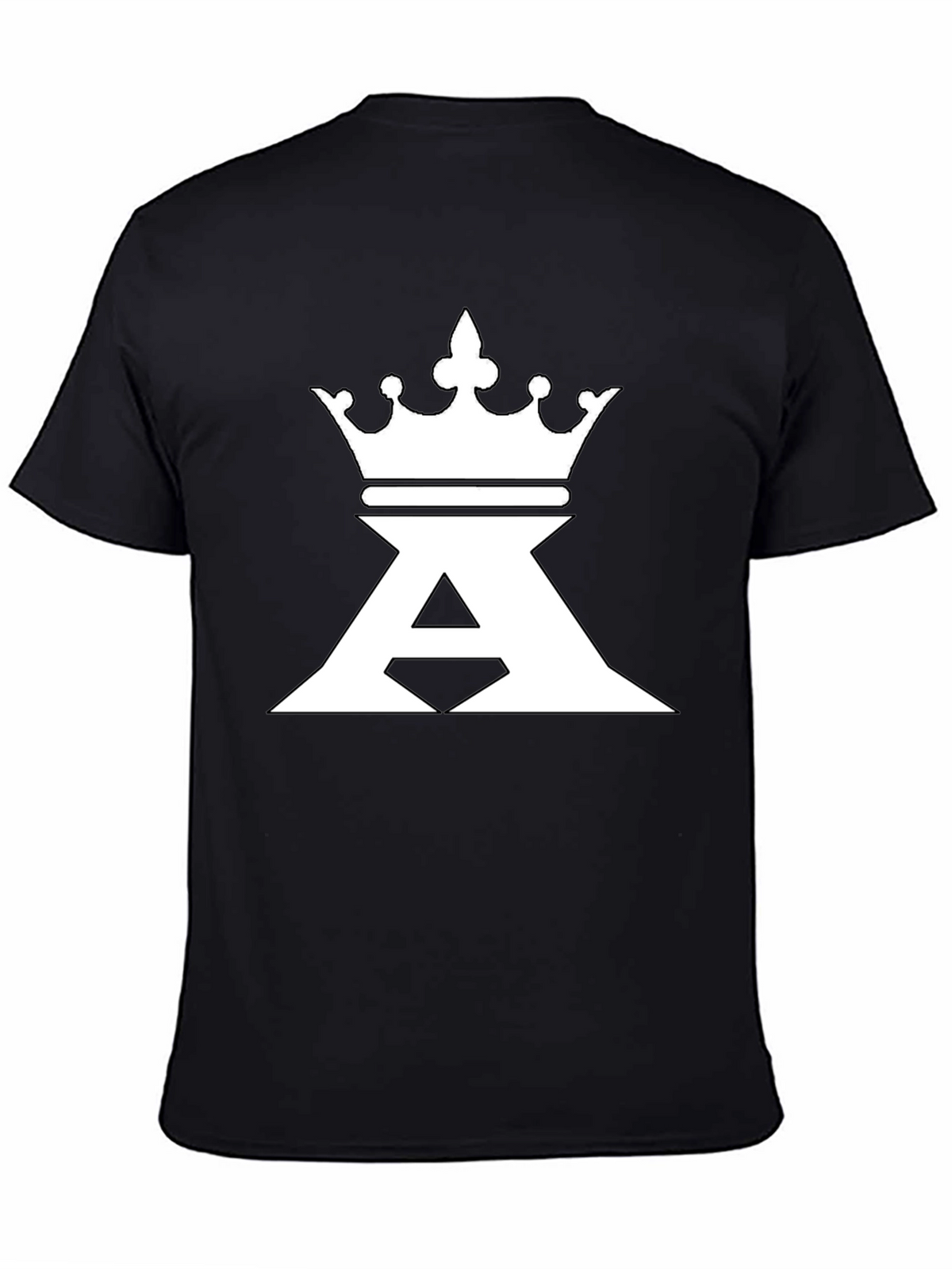 King Crown A Graphic Print Black T-Shirt