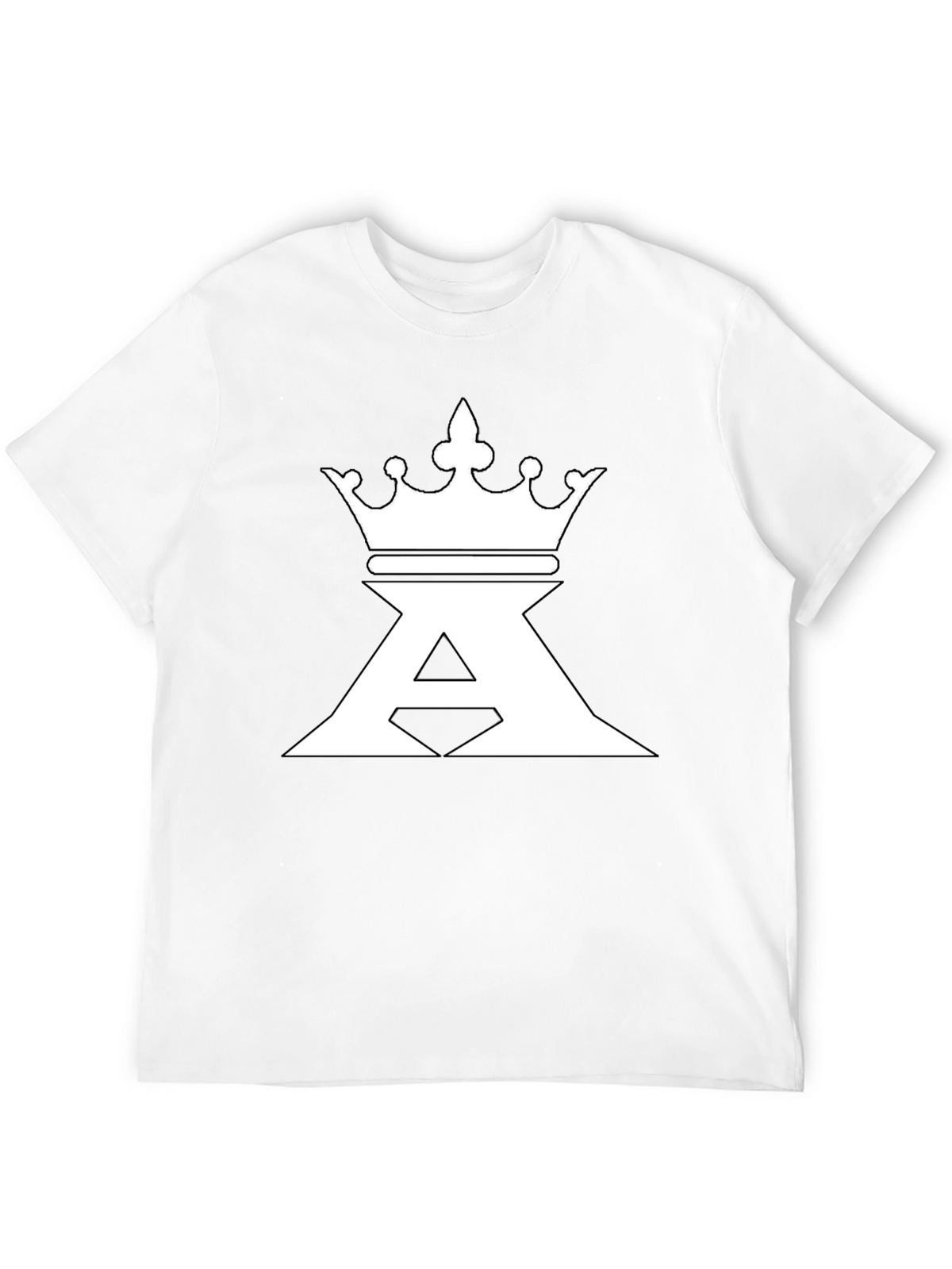 King Crown A Graphic Print Black T-Shirt