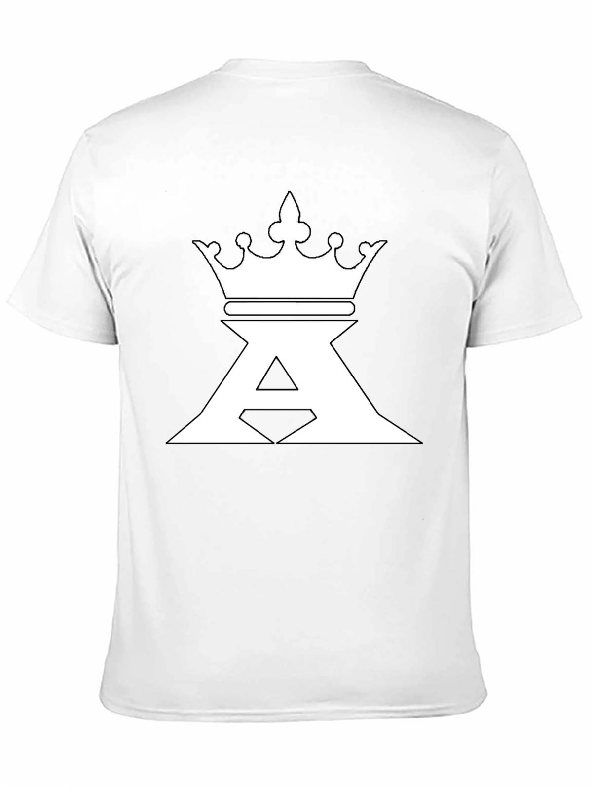 King Crown A Graphic Print Black T-Shirt