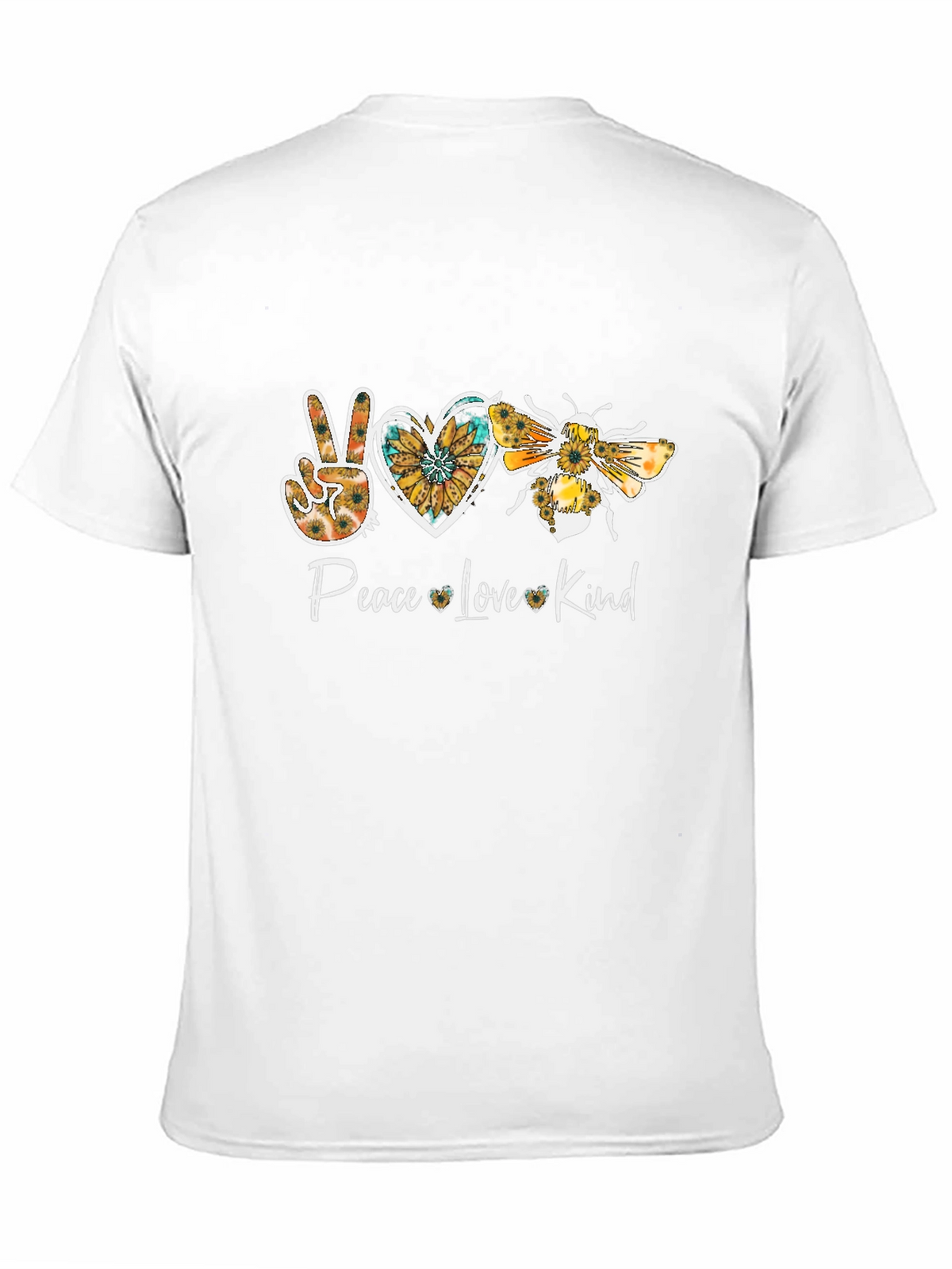 Peace Love Kind Sunflower Graphic T-Shirt