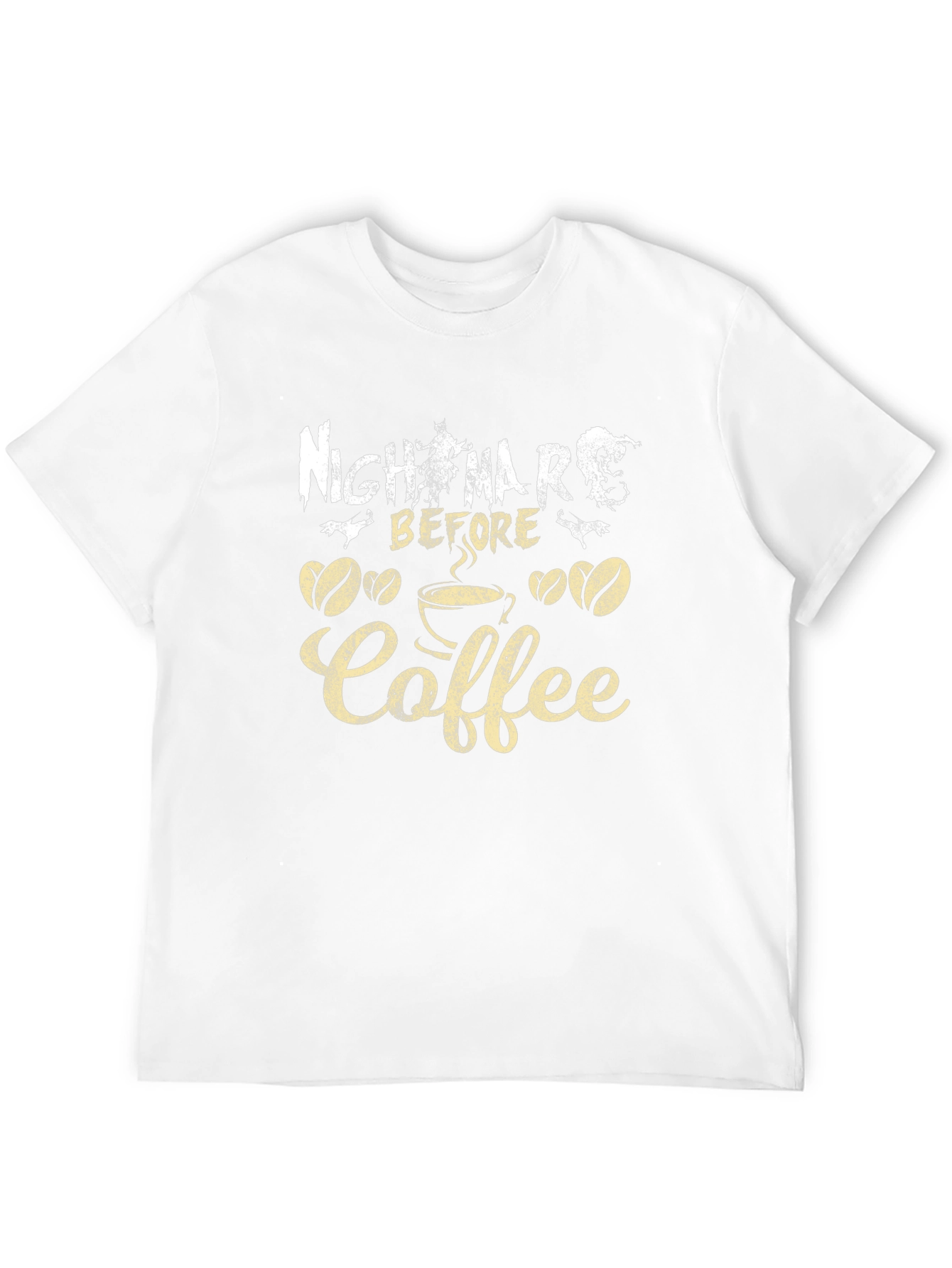 Nightmare Before Coffee T-Shirt - Spooky Season Style