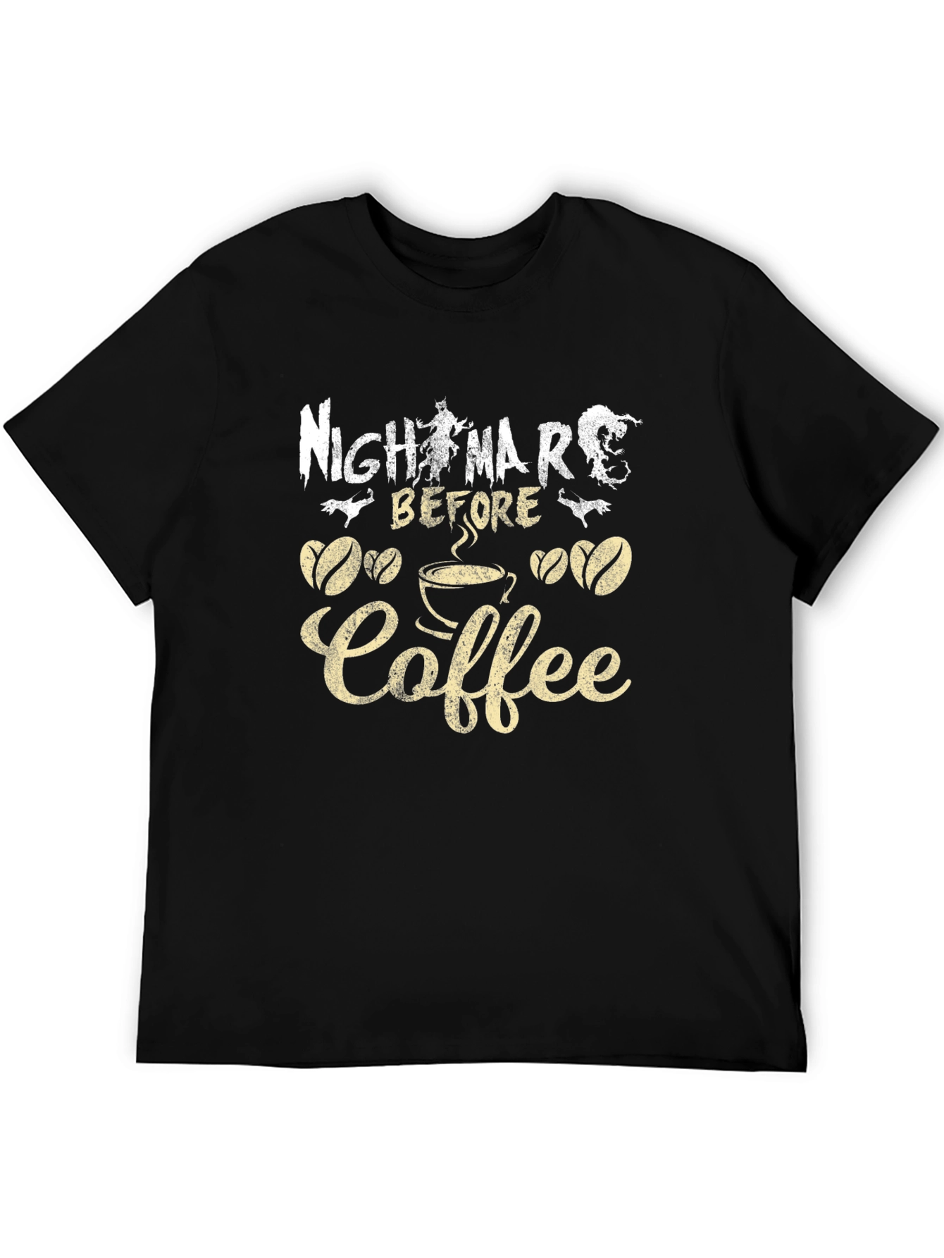 Nightmare Before Coffee T-Shirt - Spooky Season Style