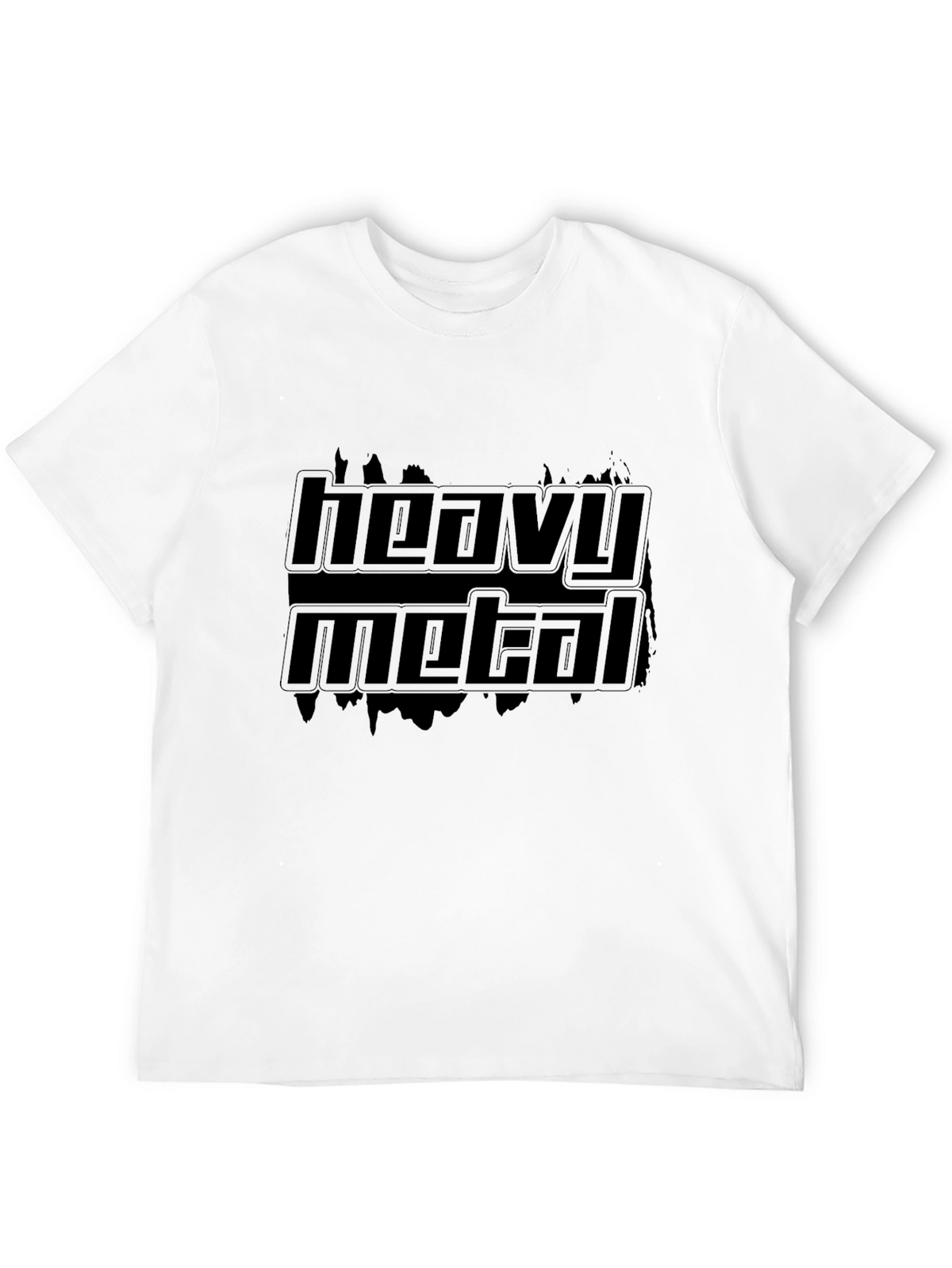 Heavy Metal Graphic Tee - Black Cotton Blend