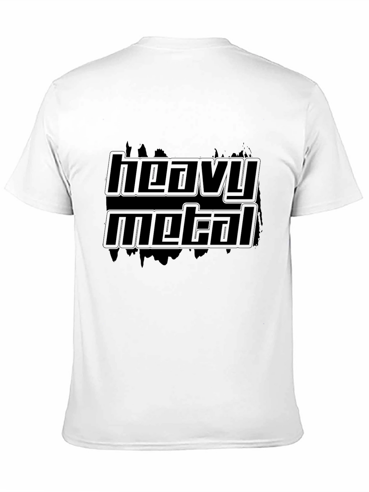 Heavy Metal Graphic Tee - Black Cotton Blend