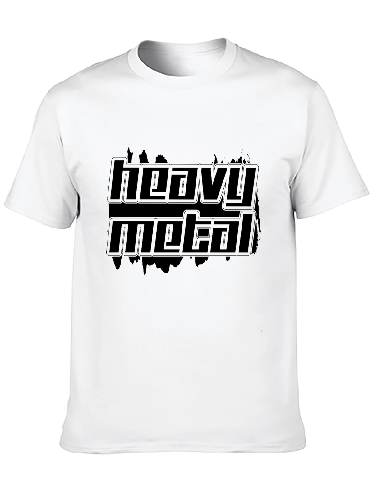 Heavy Metal Graphic Tee - Black Cotton Blend
