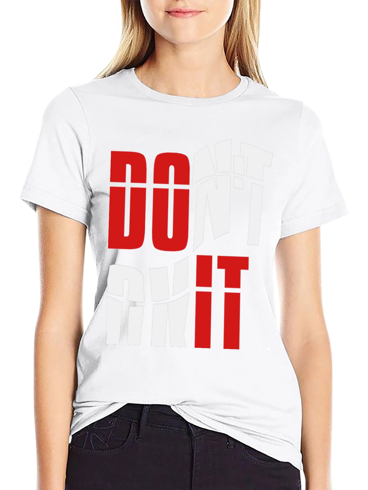 Motivational Graphic Tee - Dont Quit Black T-Shirt