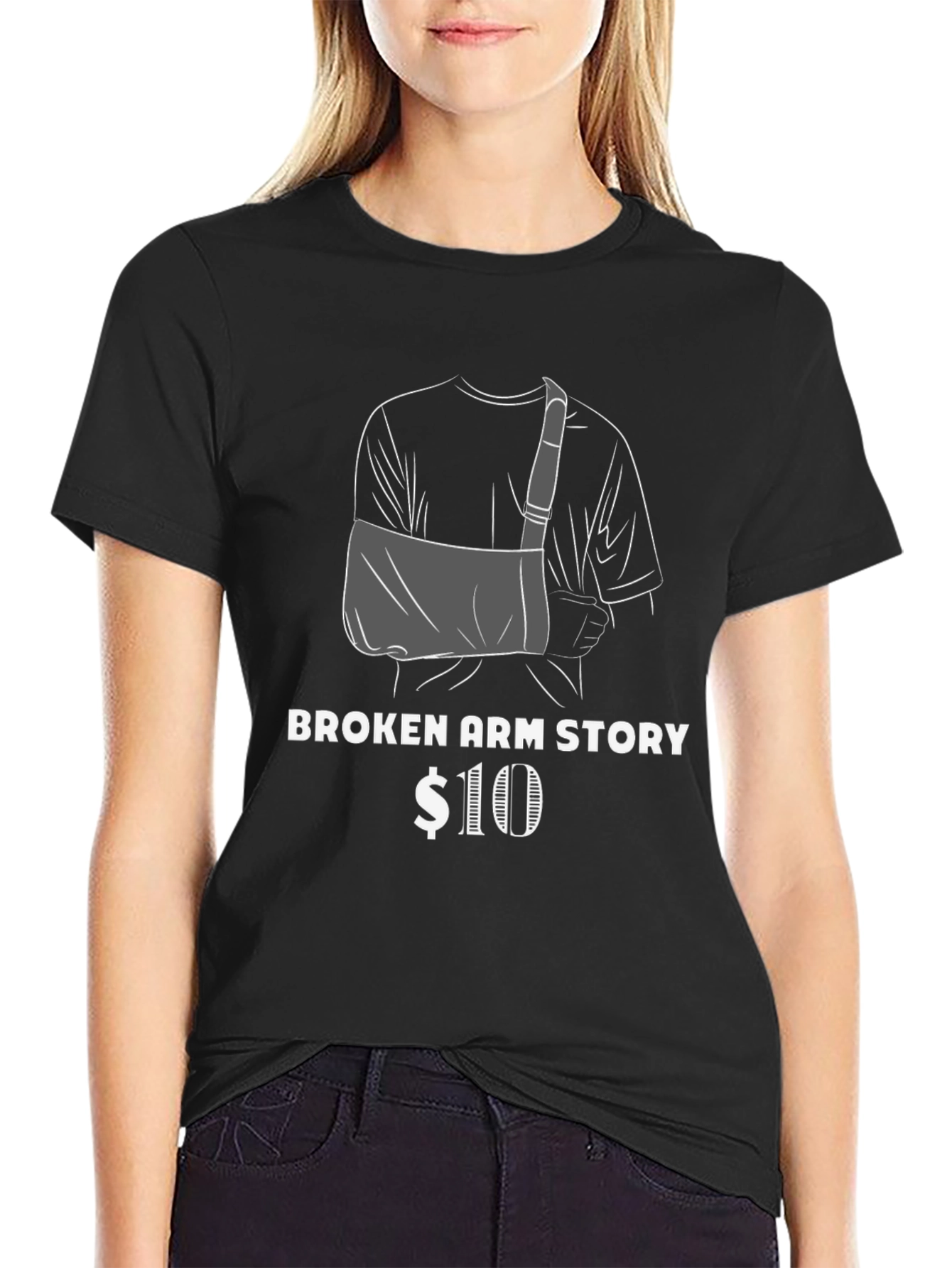 Broken Arm Story T-Shirt Funny Graphic Tee