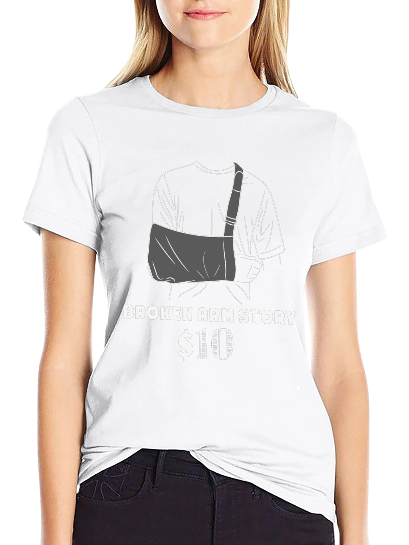 Broken Arm Story T-Shirt Funny Graphic Tee