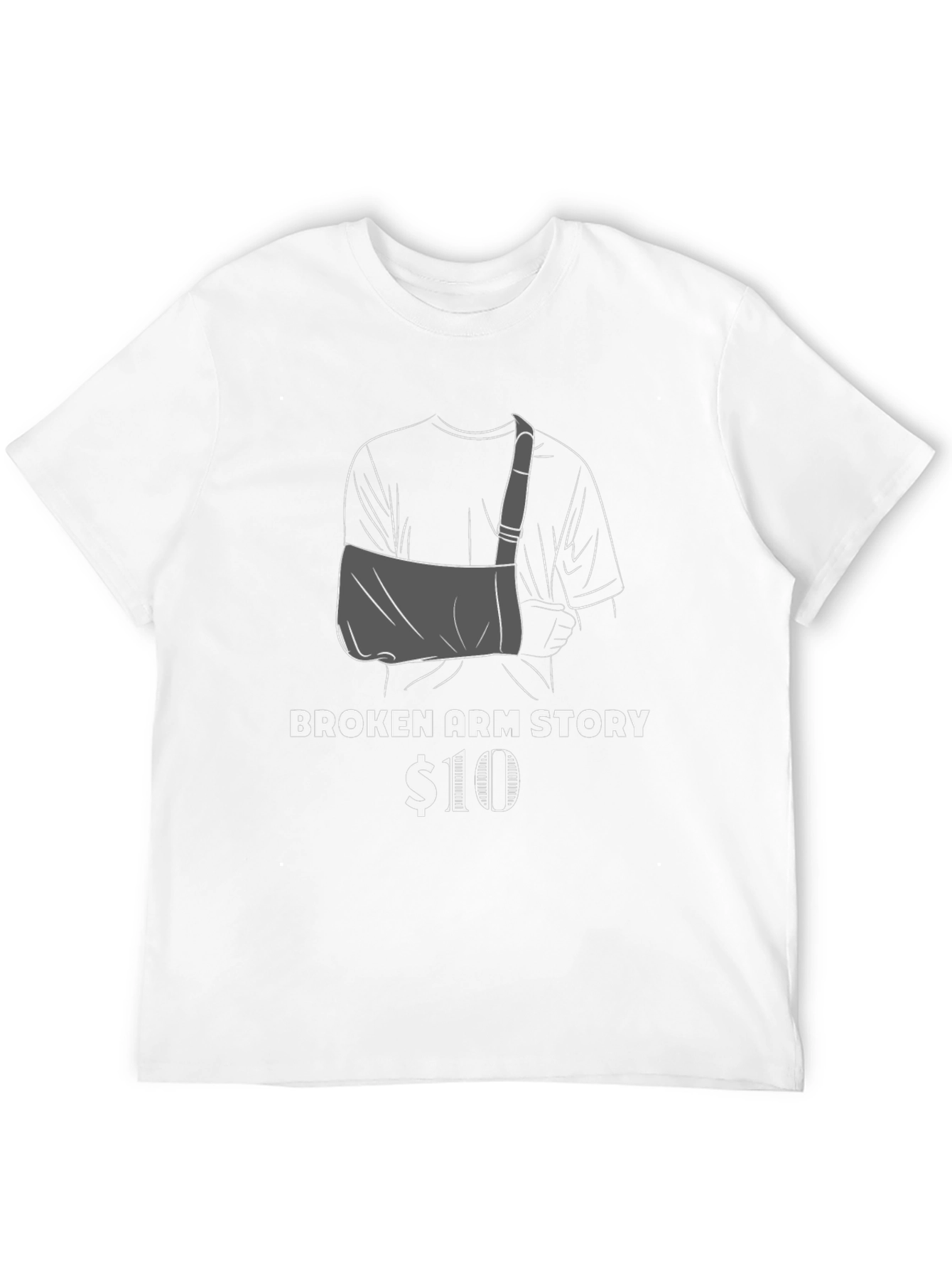 Broken Arm Story T-Shirt Funny Graphic Tee