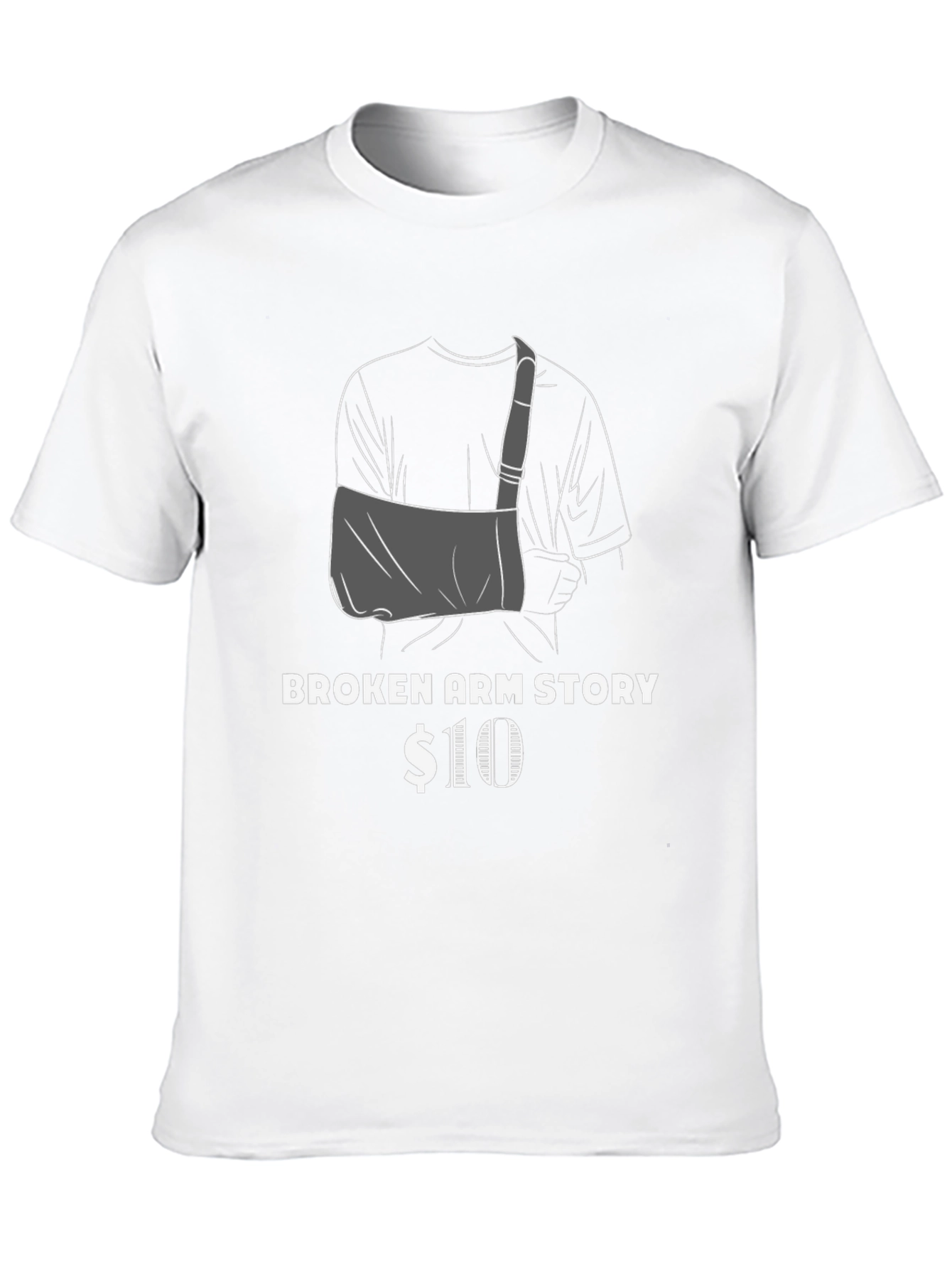 Broken Arm Story T-Shirt Funny Graphic Tee