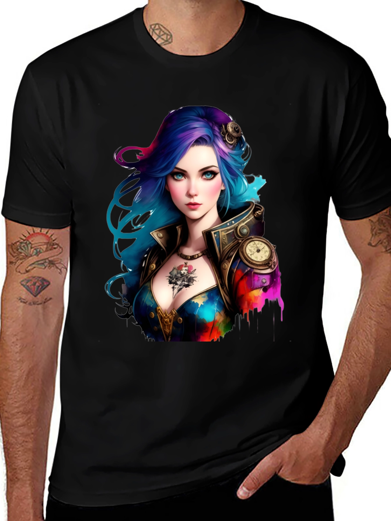 Steampunk Girl Graphic Tee