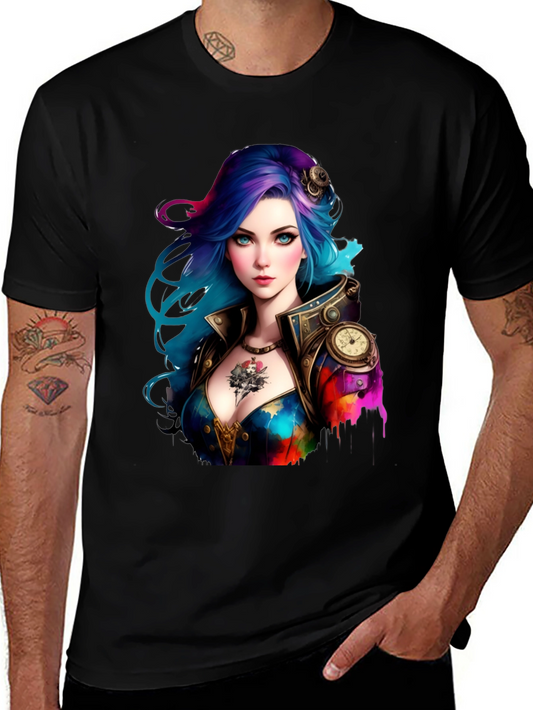 Steampunk Girl Graphic Tee