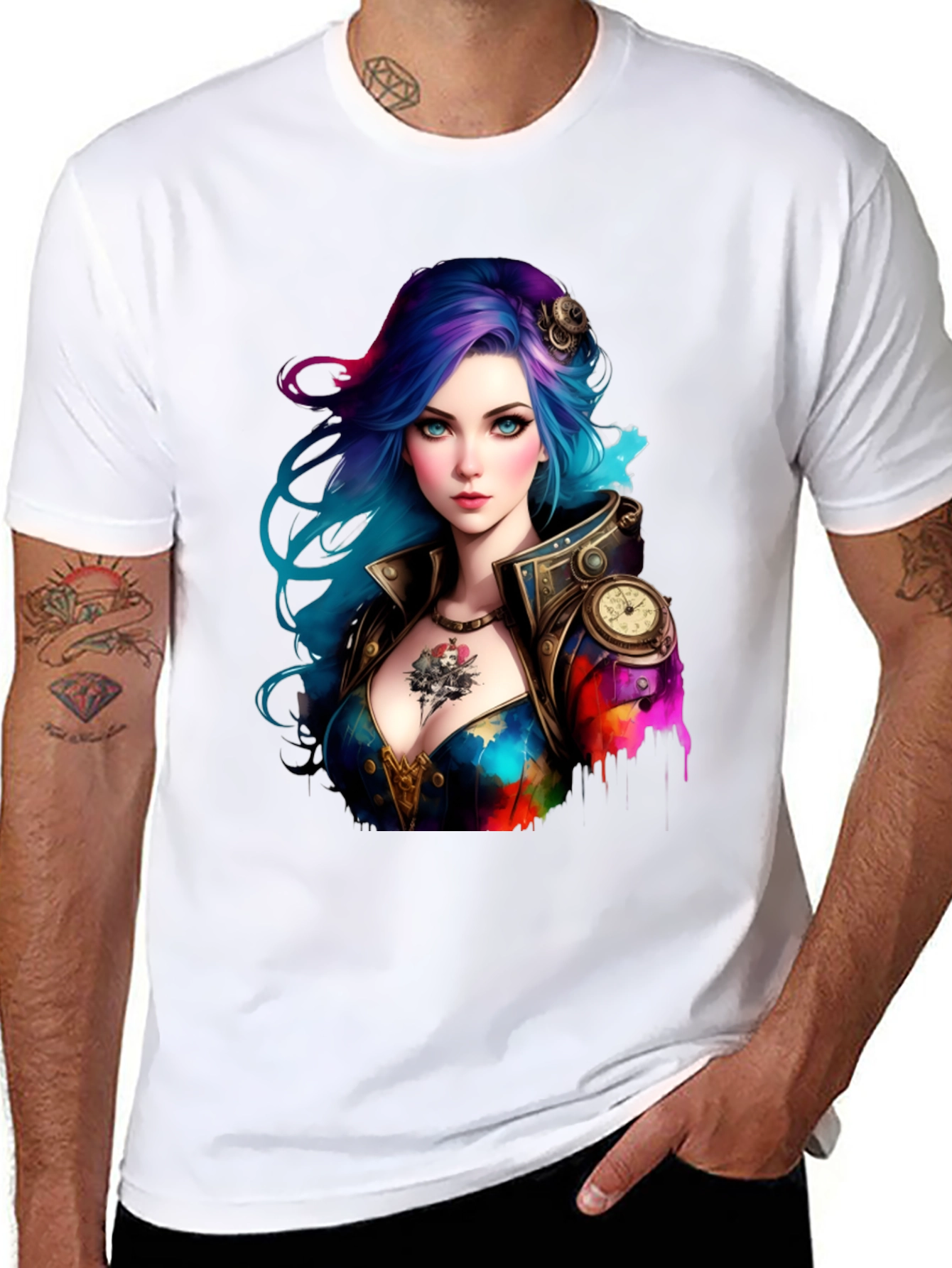 Steampunk Girl Graphic Tee