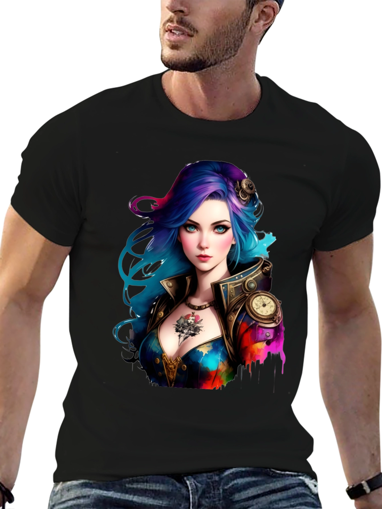 Steampunk Girl Graphic Tee