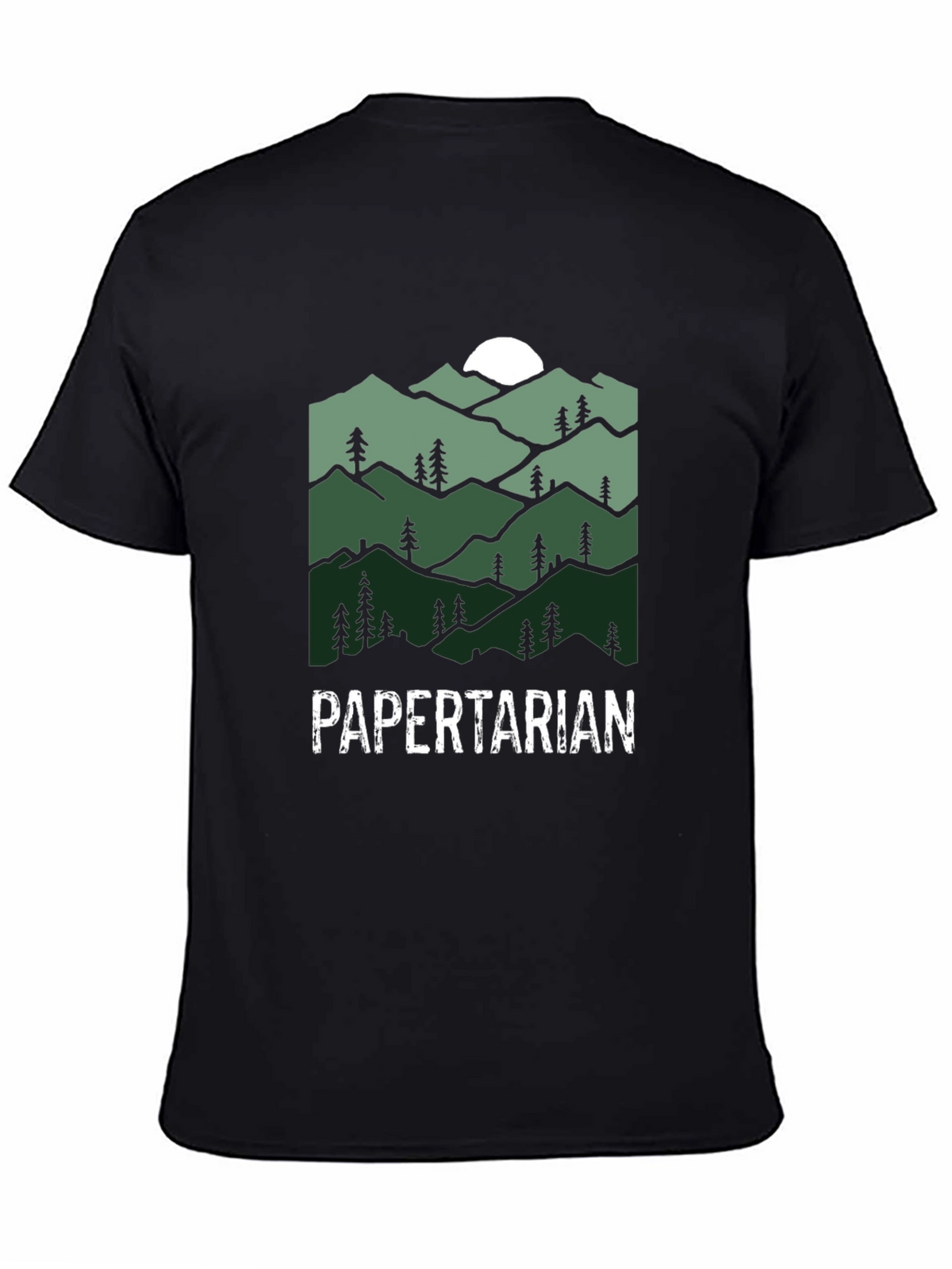 Papertarian Mountain Graphic Tee - Nature Lover Shirt
