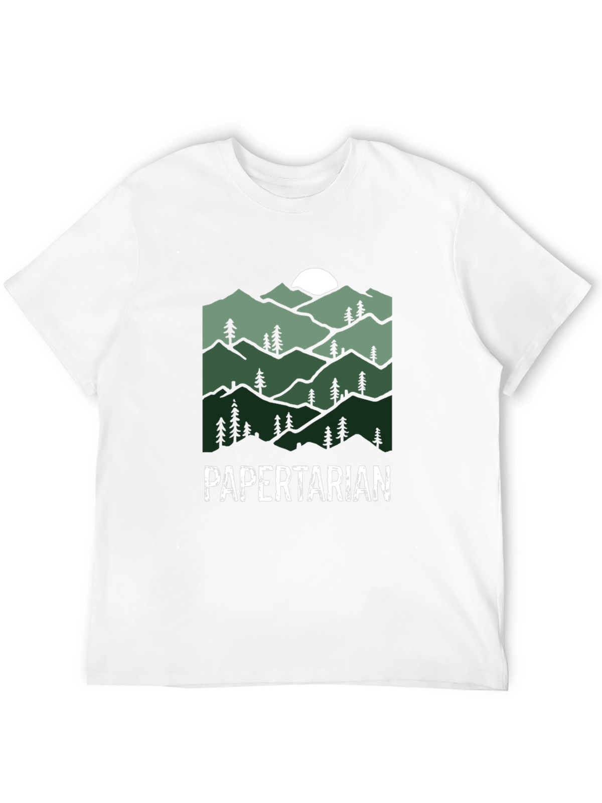 Papertarian Mountain Graphic Tee - Nature Lover Shirt