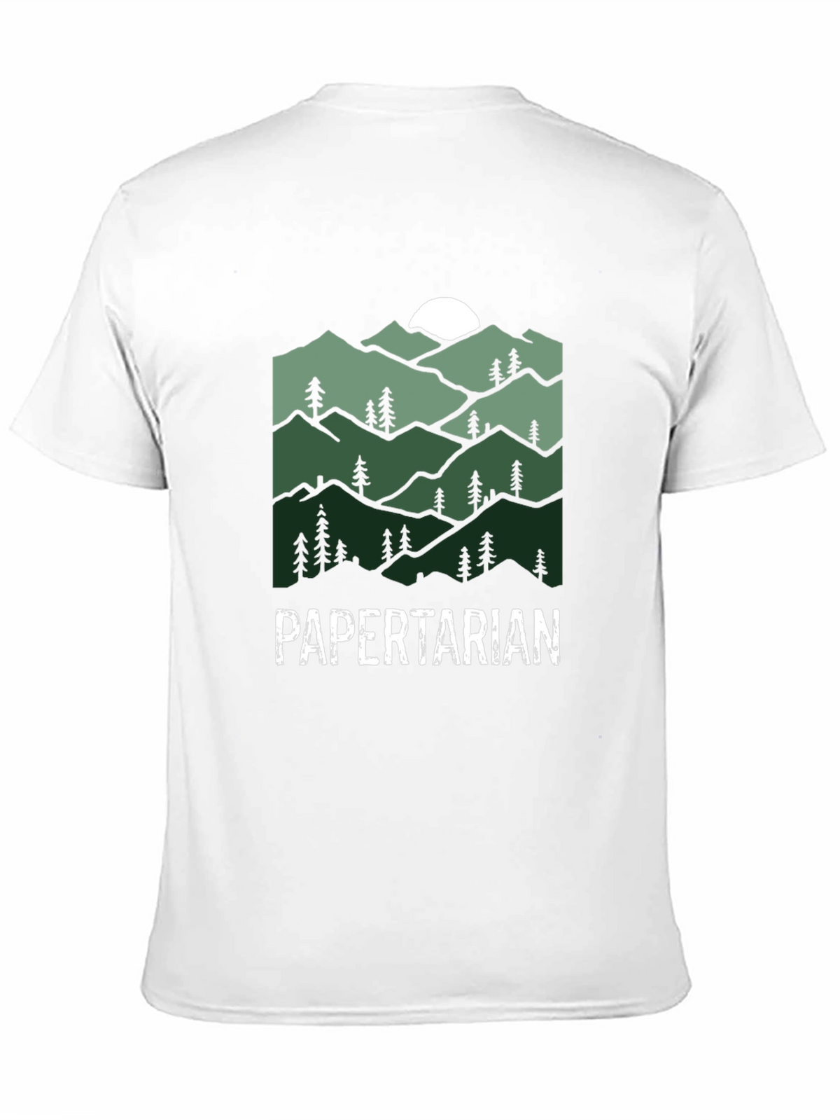 Papertarian Mountain Graphic Tee - Nature Lover Shirt