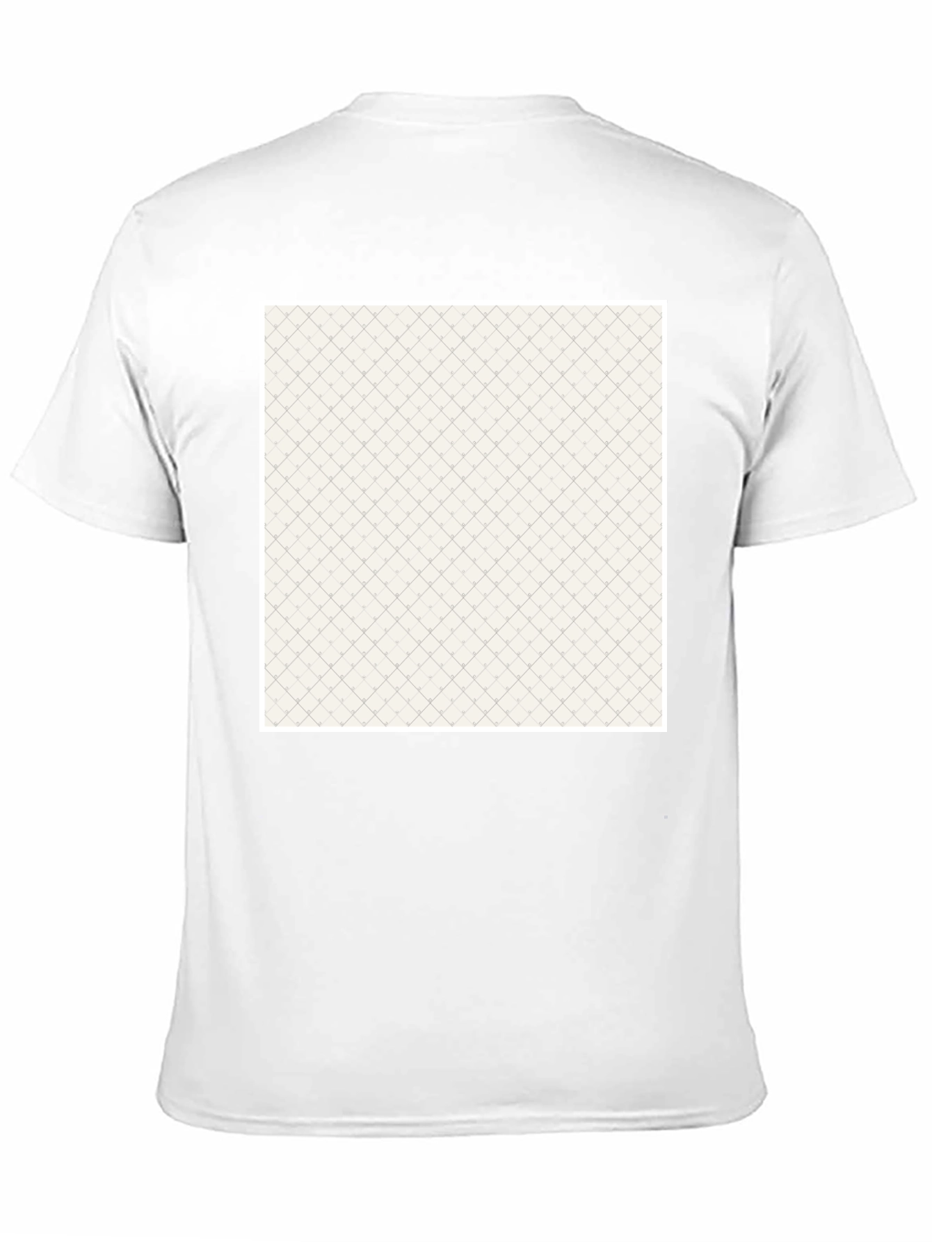 Black Crew Neck Tee with Textured Pattern