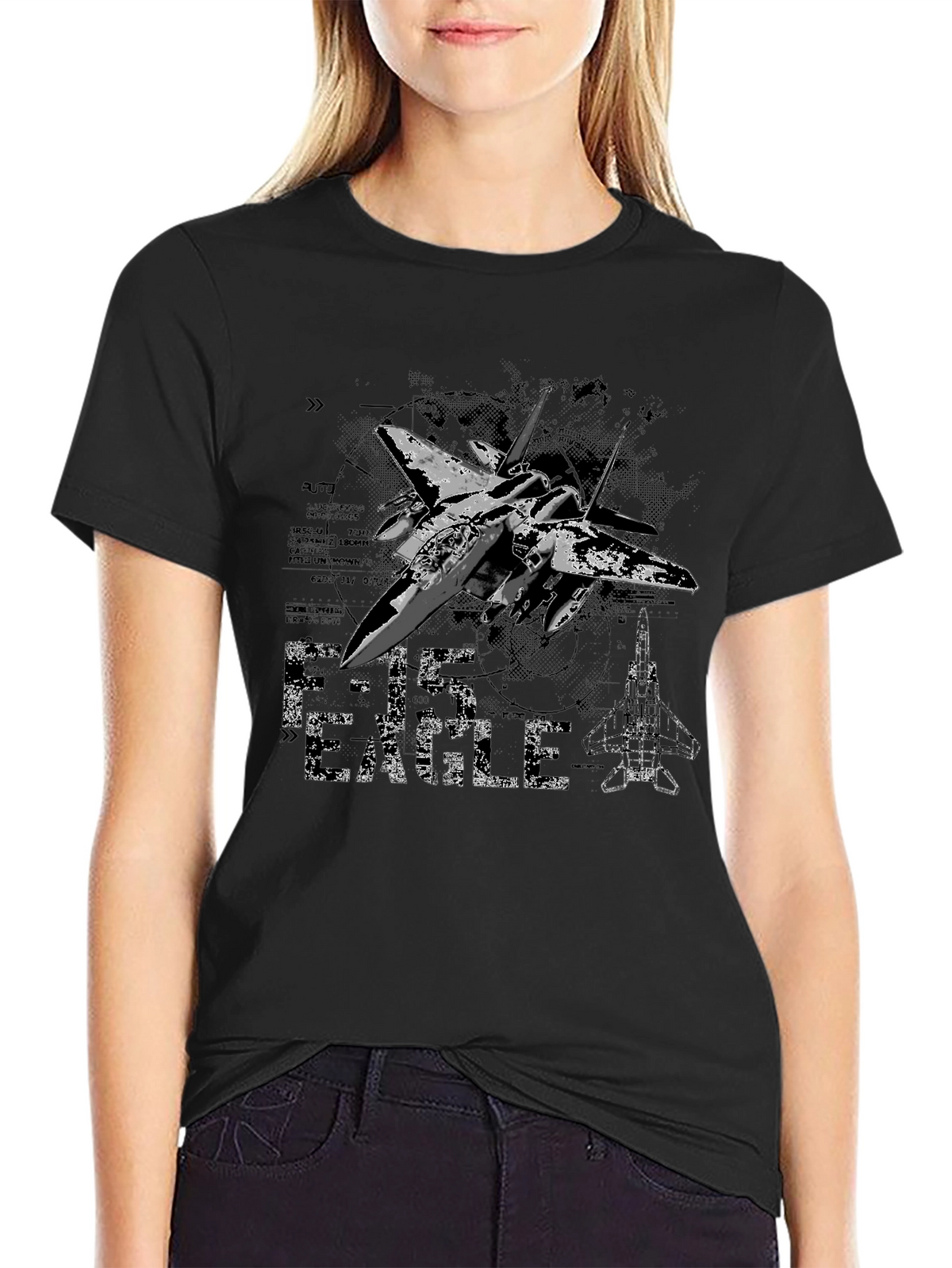 F-15 Eagle Jet Fighter Graphic T-Shirt