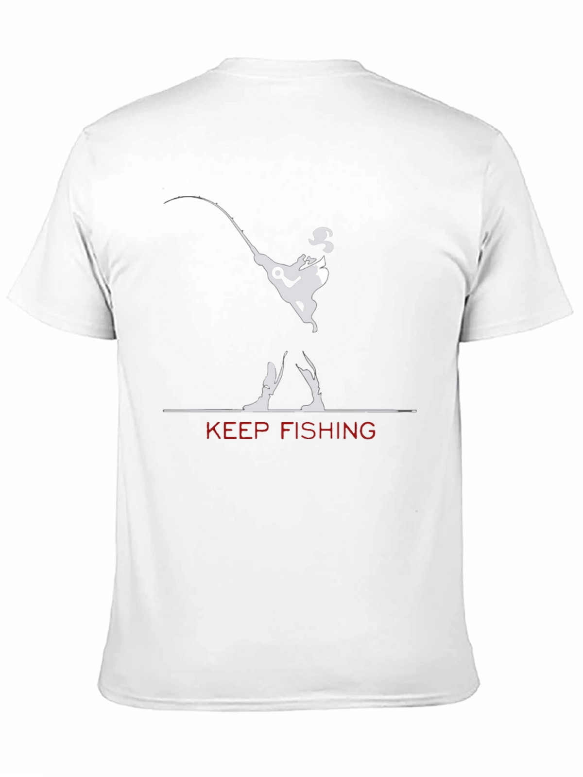 Keep Fishing Graphic T-Shirt - Black