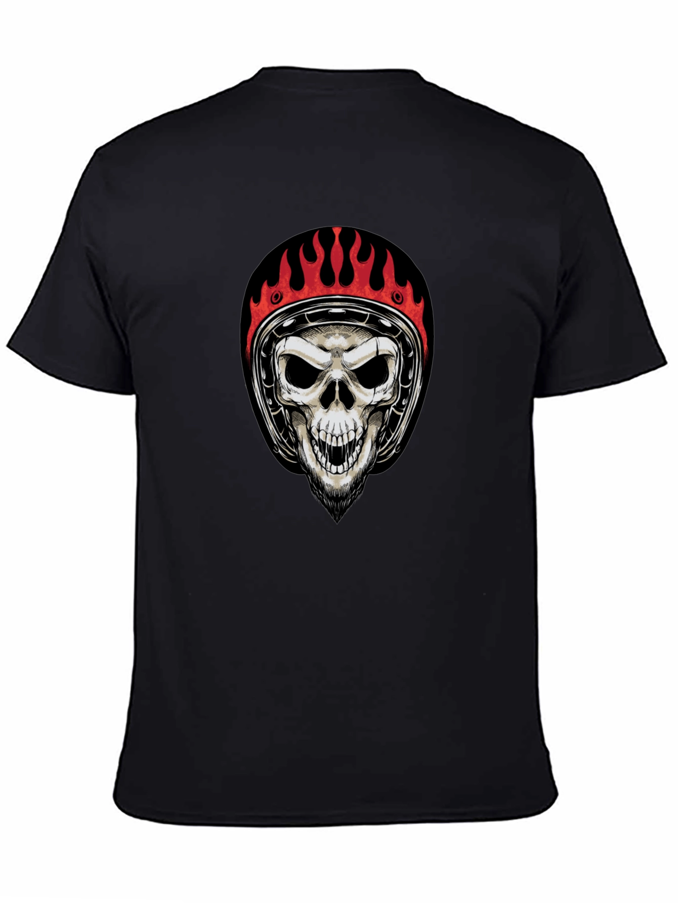Skull Rider Graphic Tee - Black