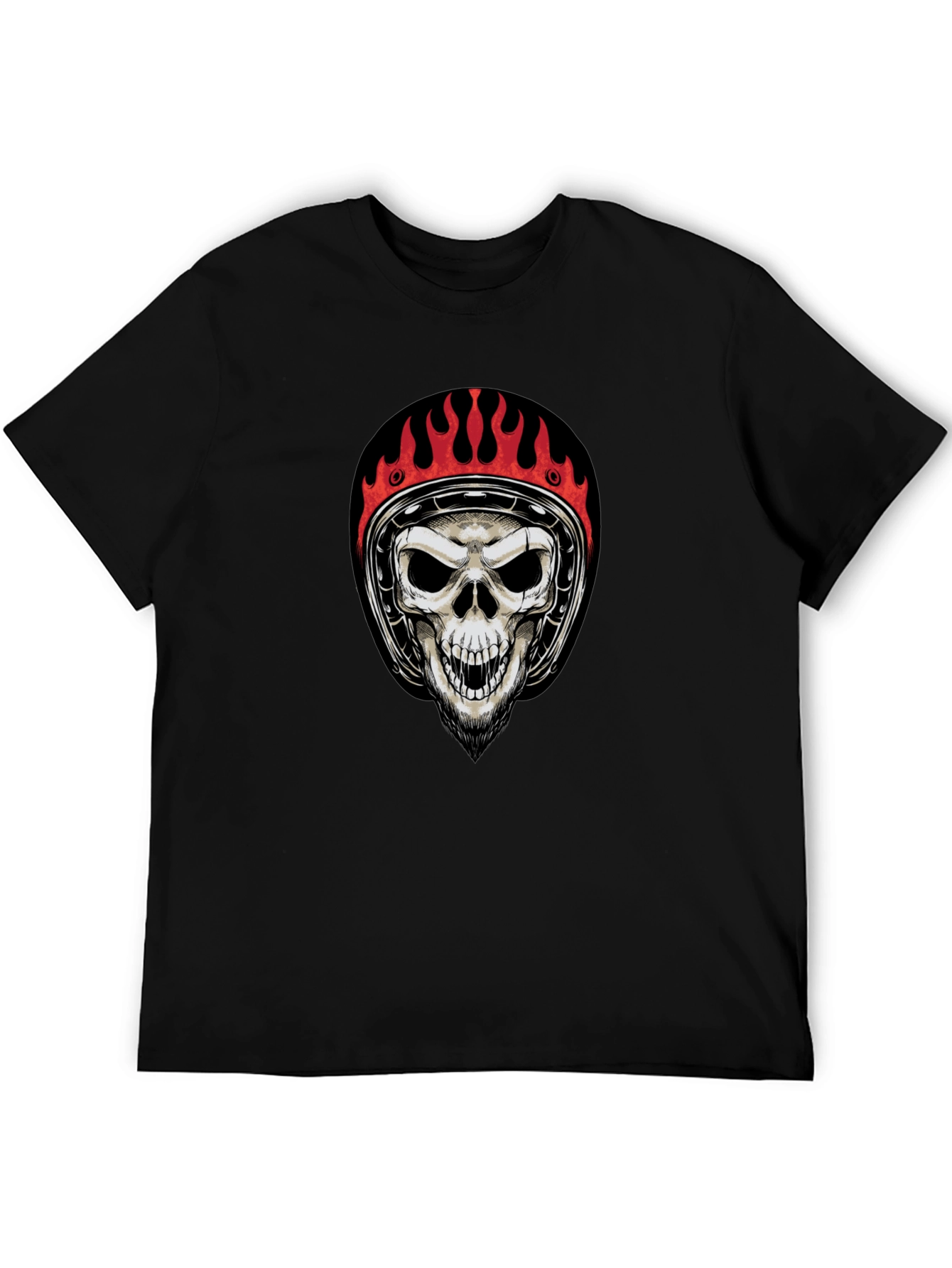 Skull Rider Graphic Tee - Black