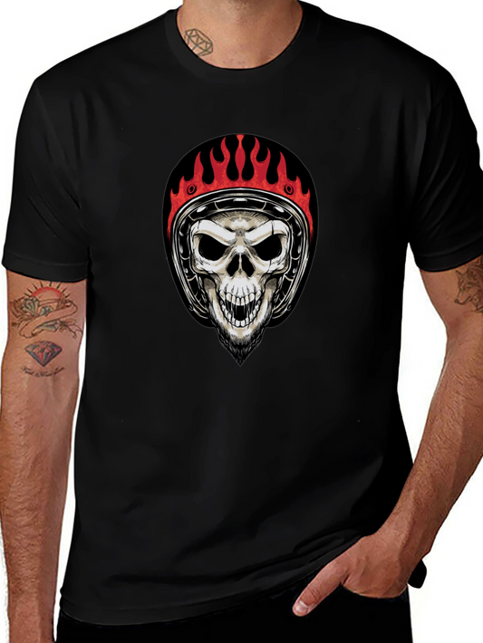 Skull Rider Graphic Tee - Black