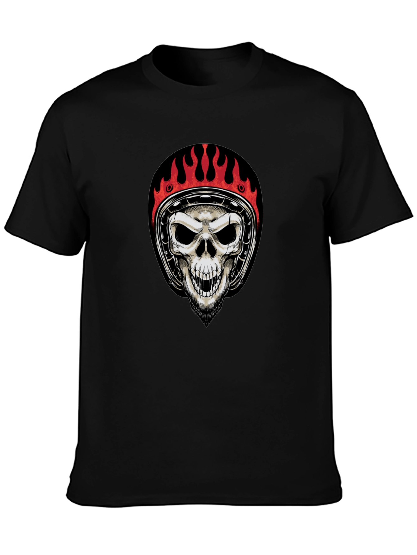 Skull Rider Graphic Tee - Black