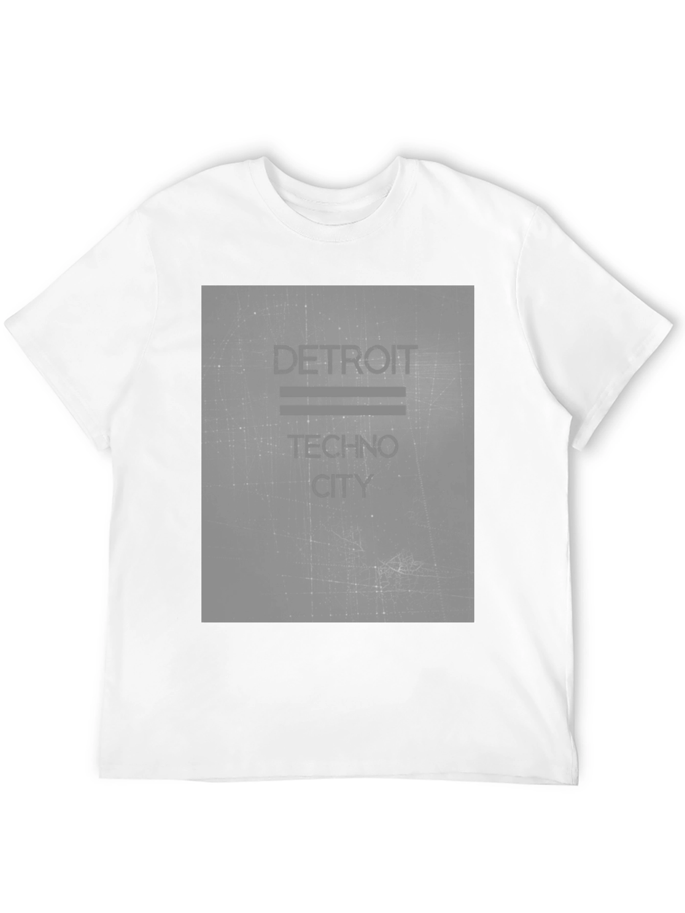 Detroit Techno City Black Graphic Tee