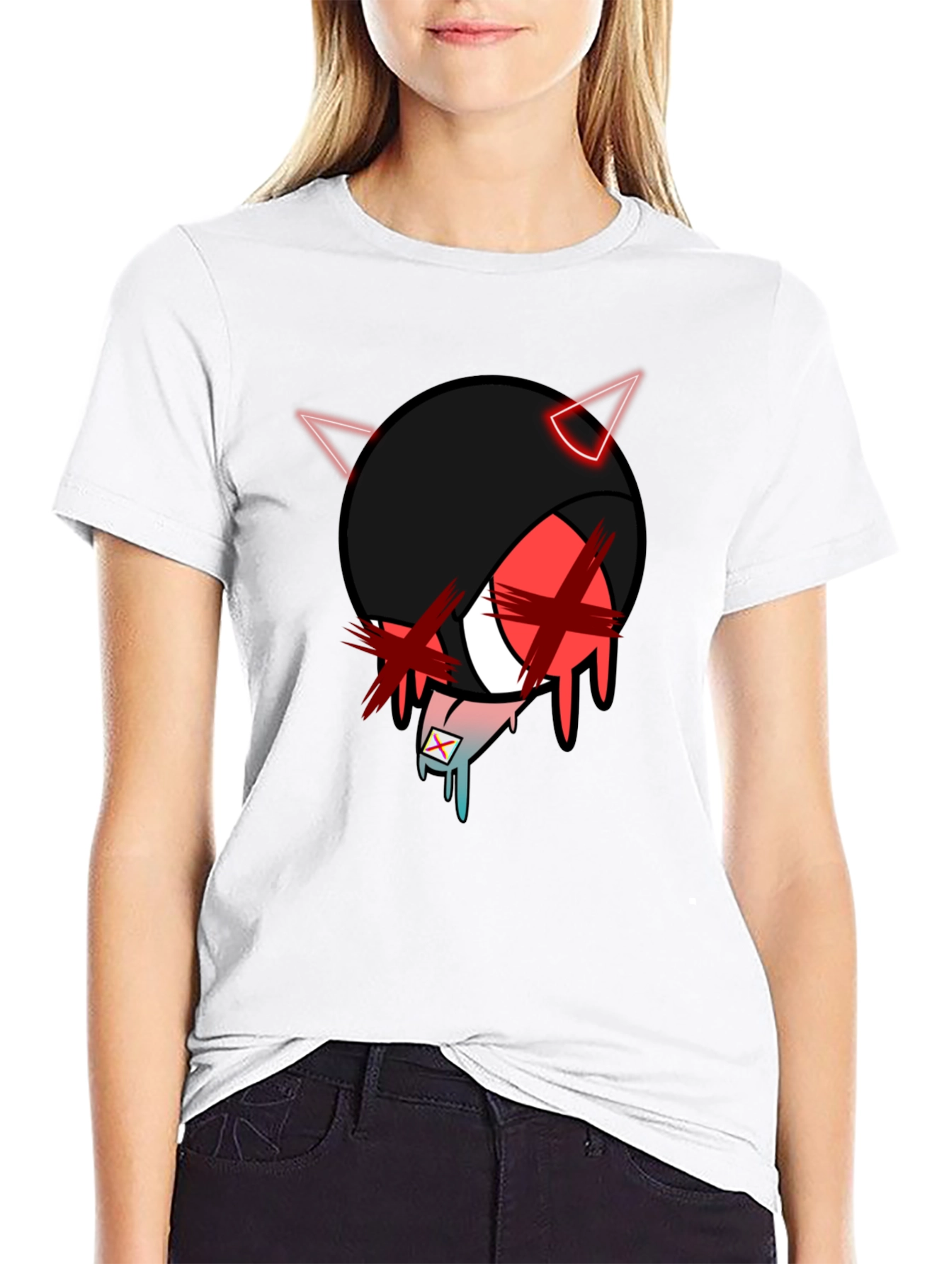 Edgy Graphic Print T-Shirt