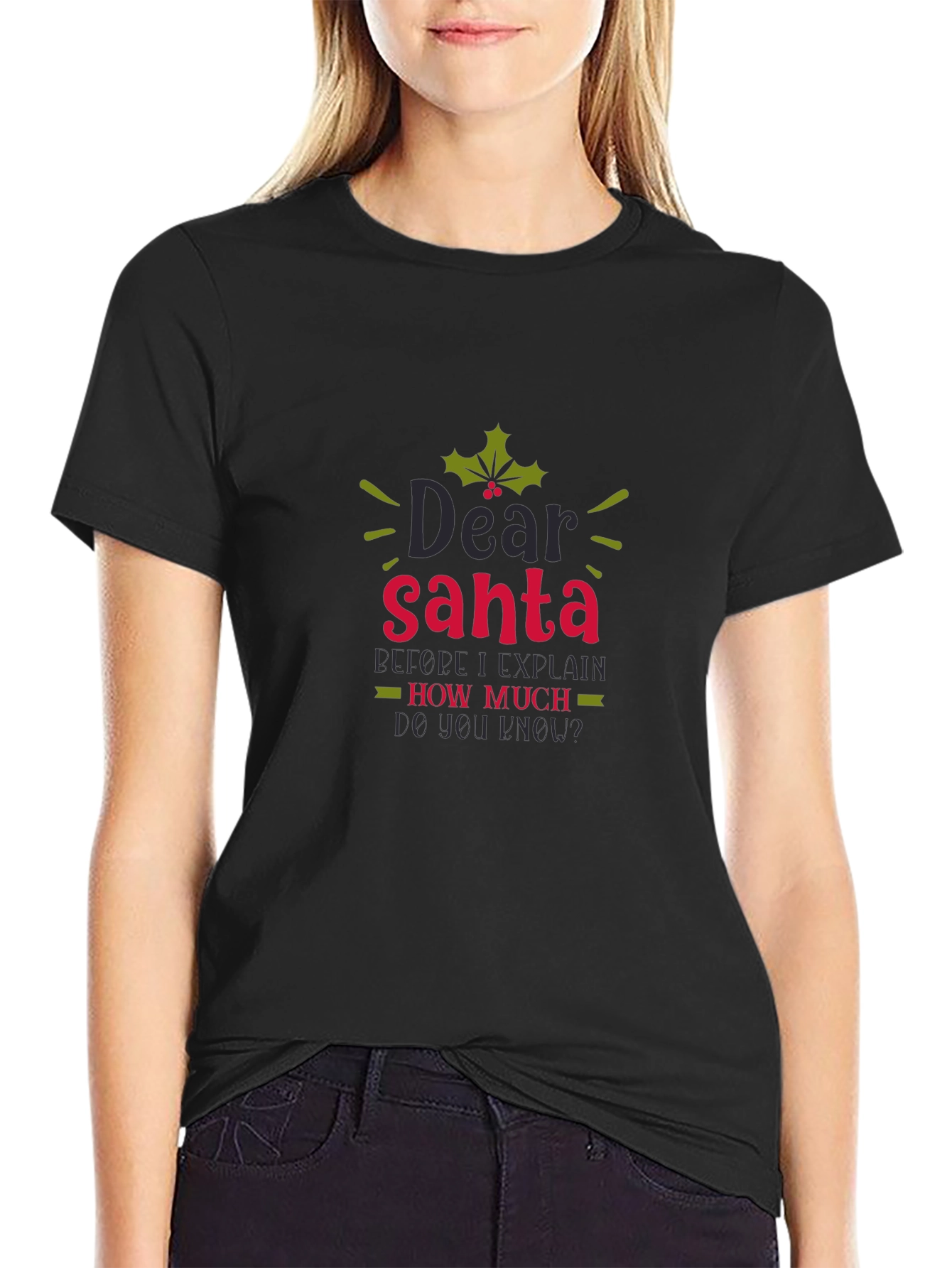 Dear Santa Funny Holiday Tee