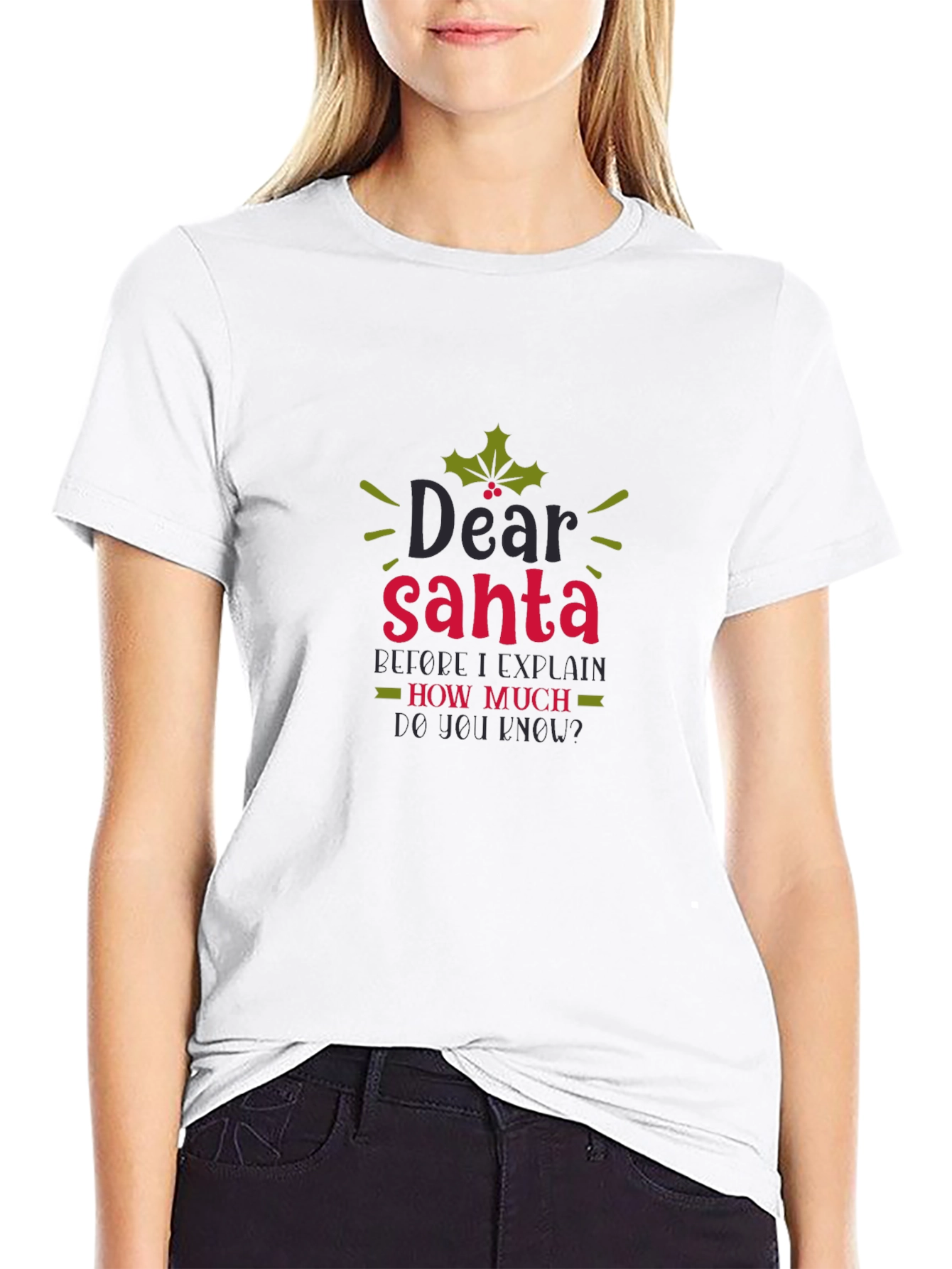 Dear Santa Funny Holiday Tee