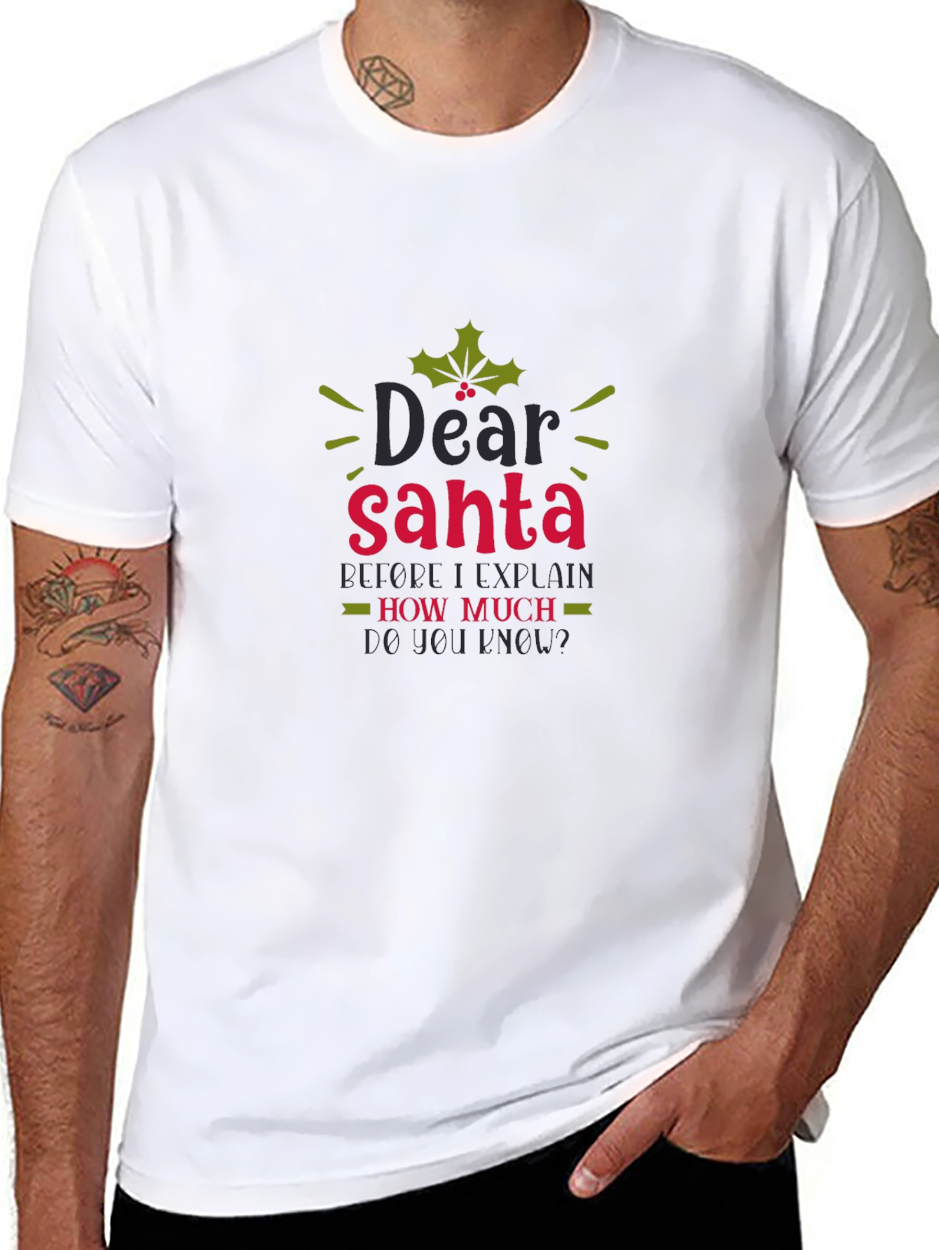 Dear Santa Funny Holiday Tee