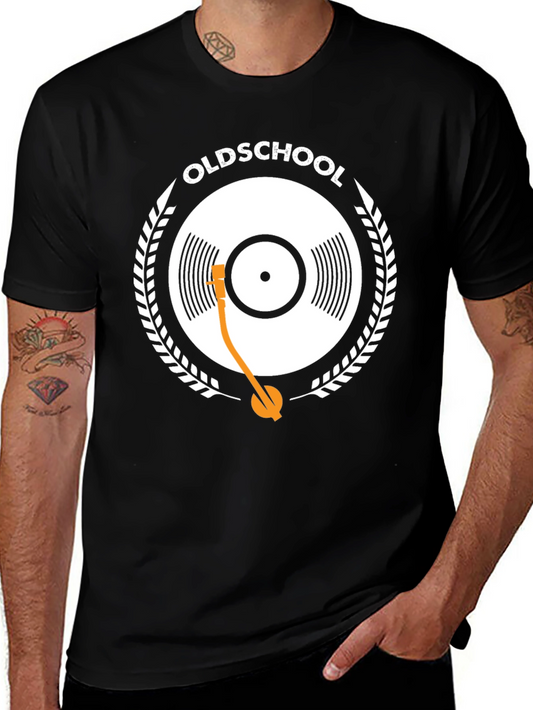 Oldschool Vinyl Record Player Graphic Tee