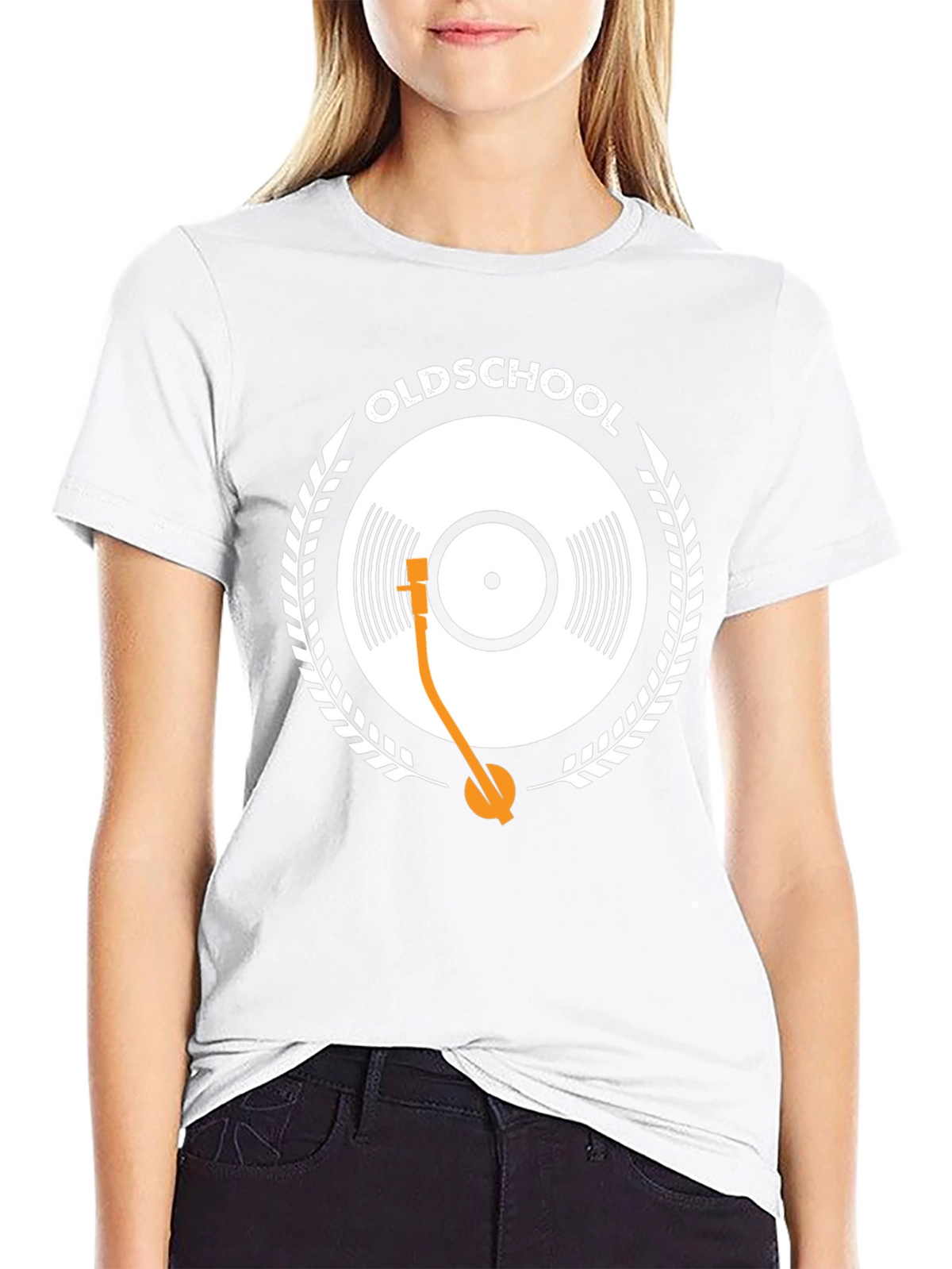 Oldschool Vinyl Record Player Graphic Tee