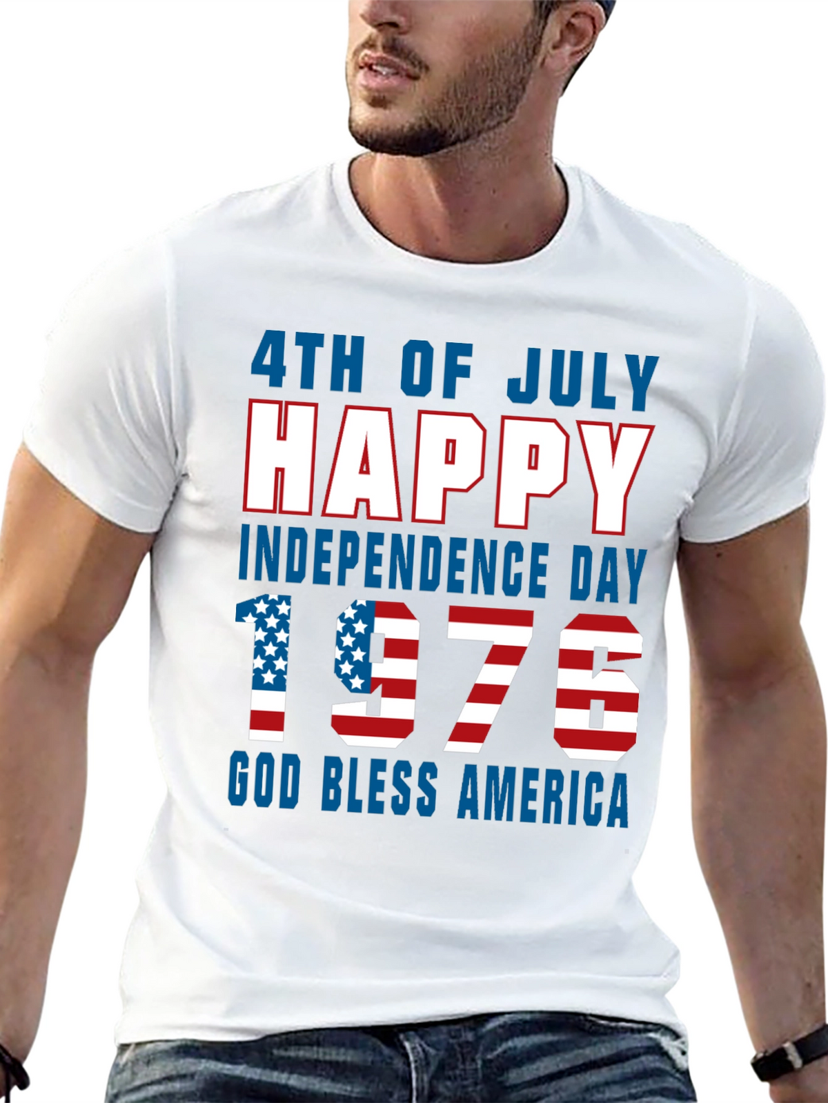 Patriotic 4th of July Happy Independence Day 1976 T-Shirt