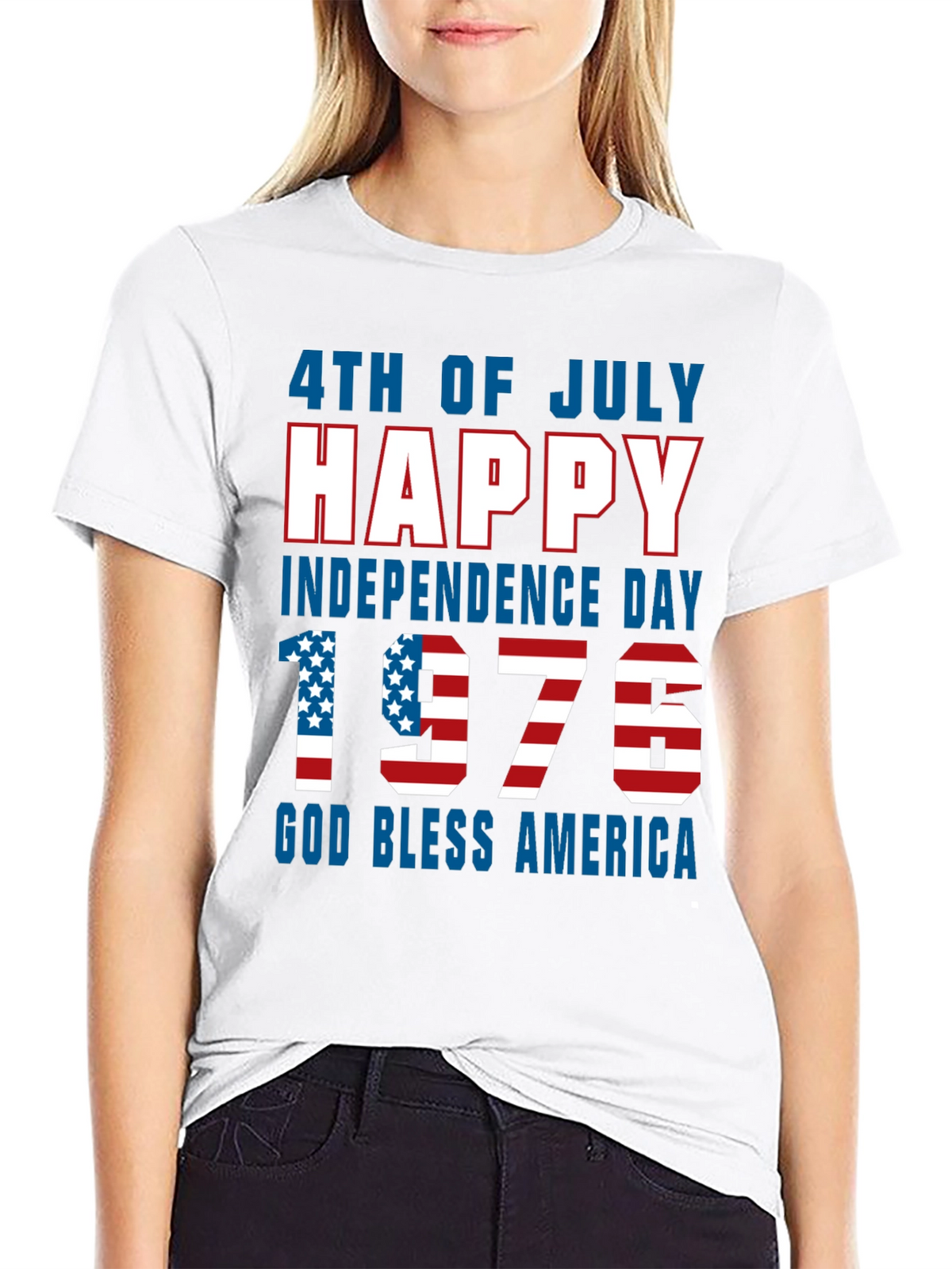 Patriotic 4th of July Happy Independence Day 1976 T-Shirt