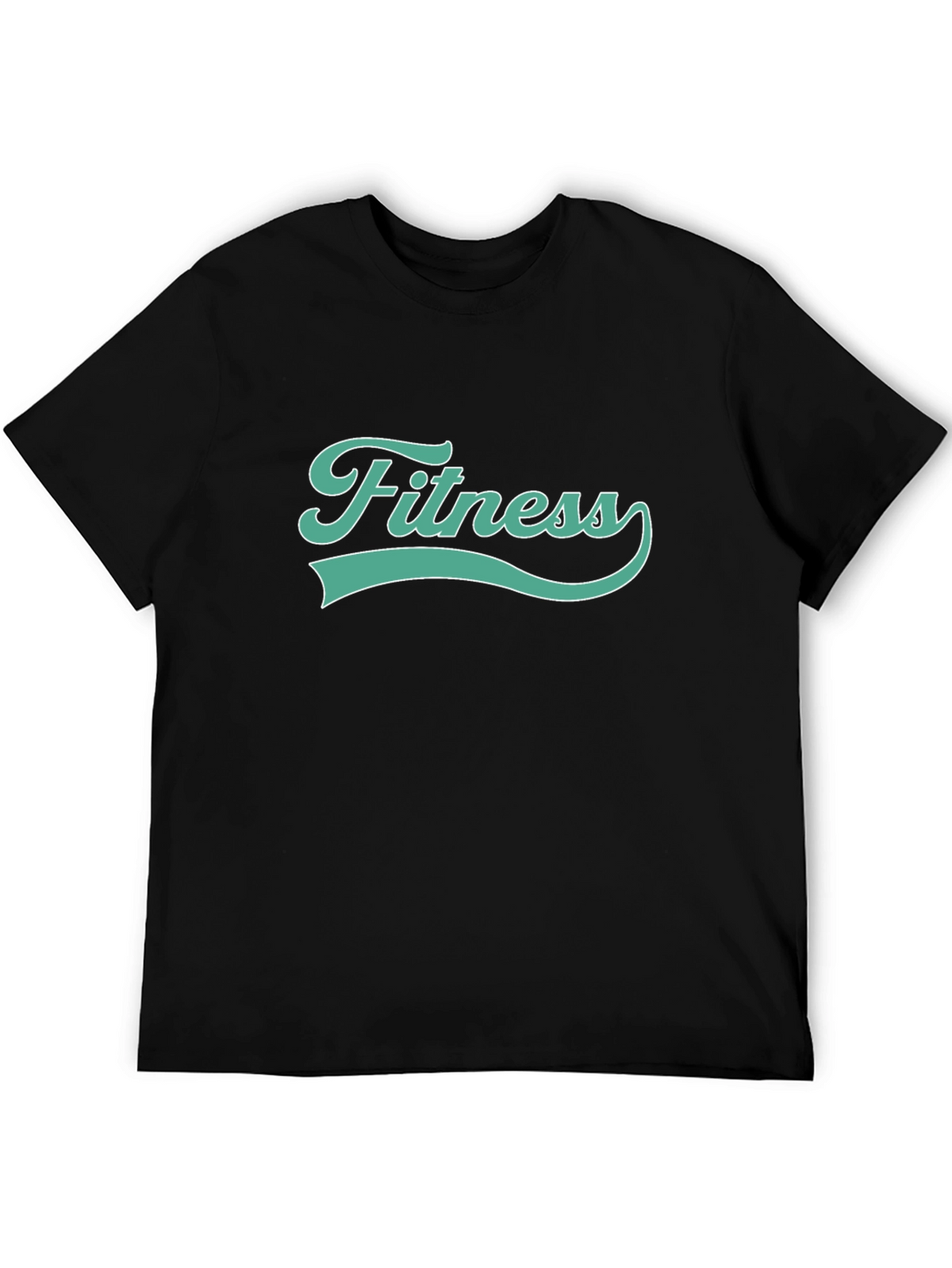 Fitness Graphic Tee - Black Cotton
